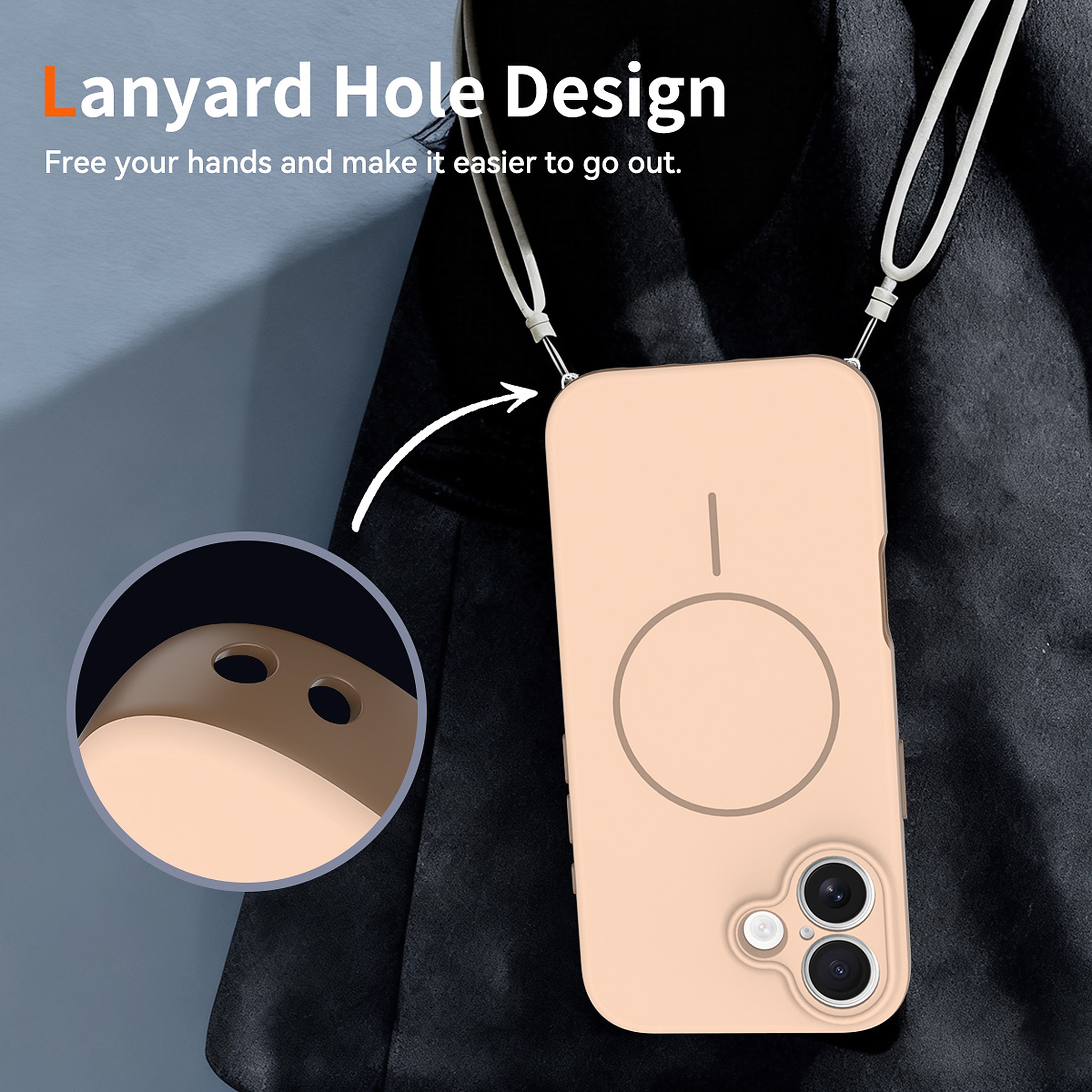 SendaFit Two-Tone Two-in-One MagSafe Case for iPhone 17 detail 6