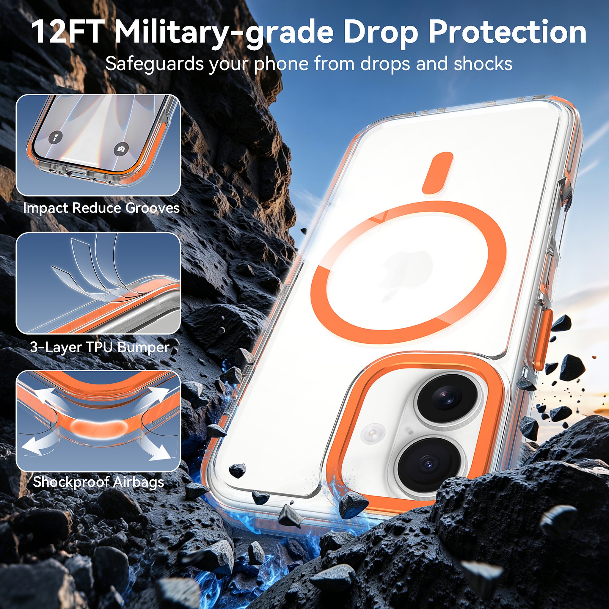 SendaFit Iridescent Two-Tone MagSafe Case for iPhone 17 detail 13