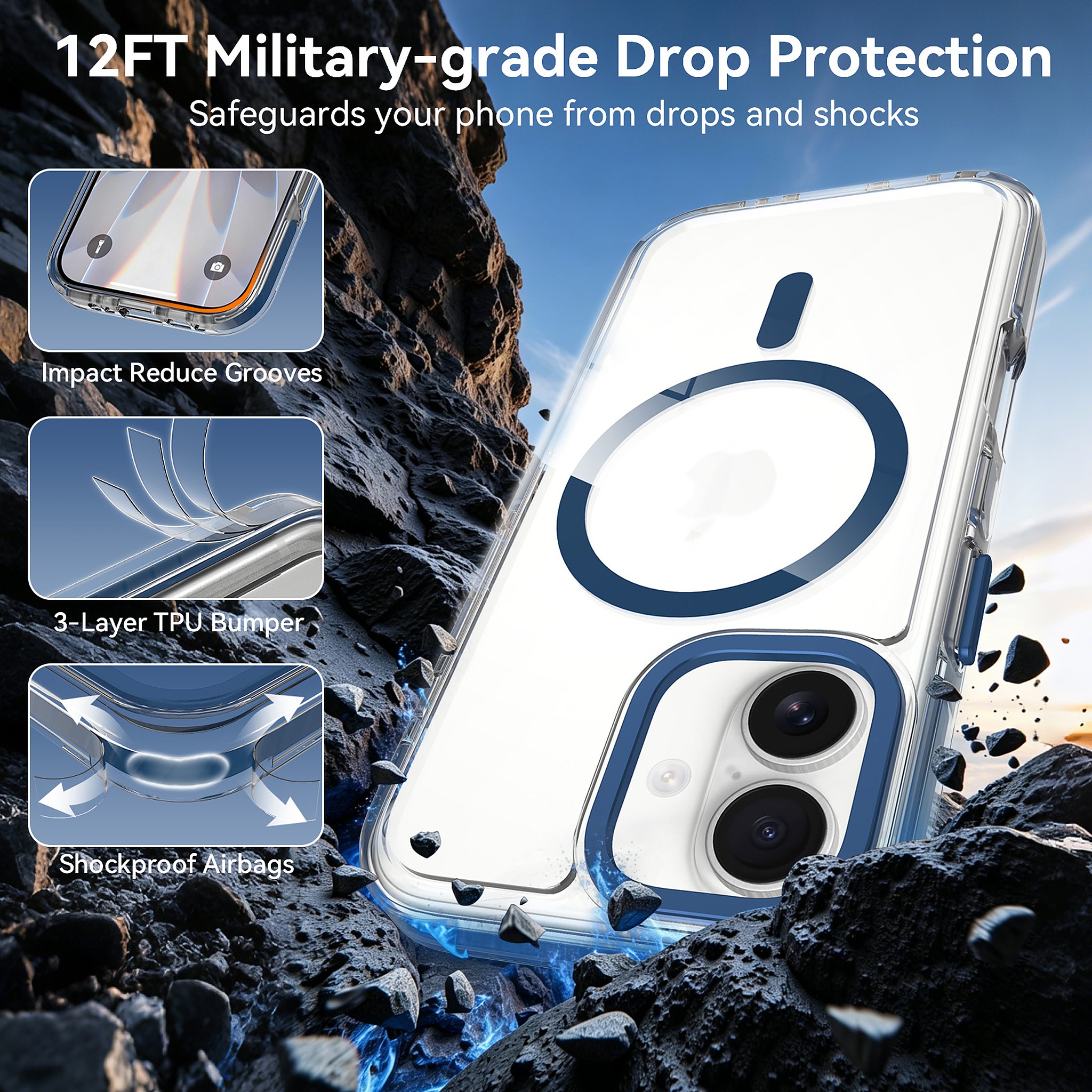 SendaFit Iridescent Two-Tone MagSafe Case for iPhone 17 detail 3