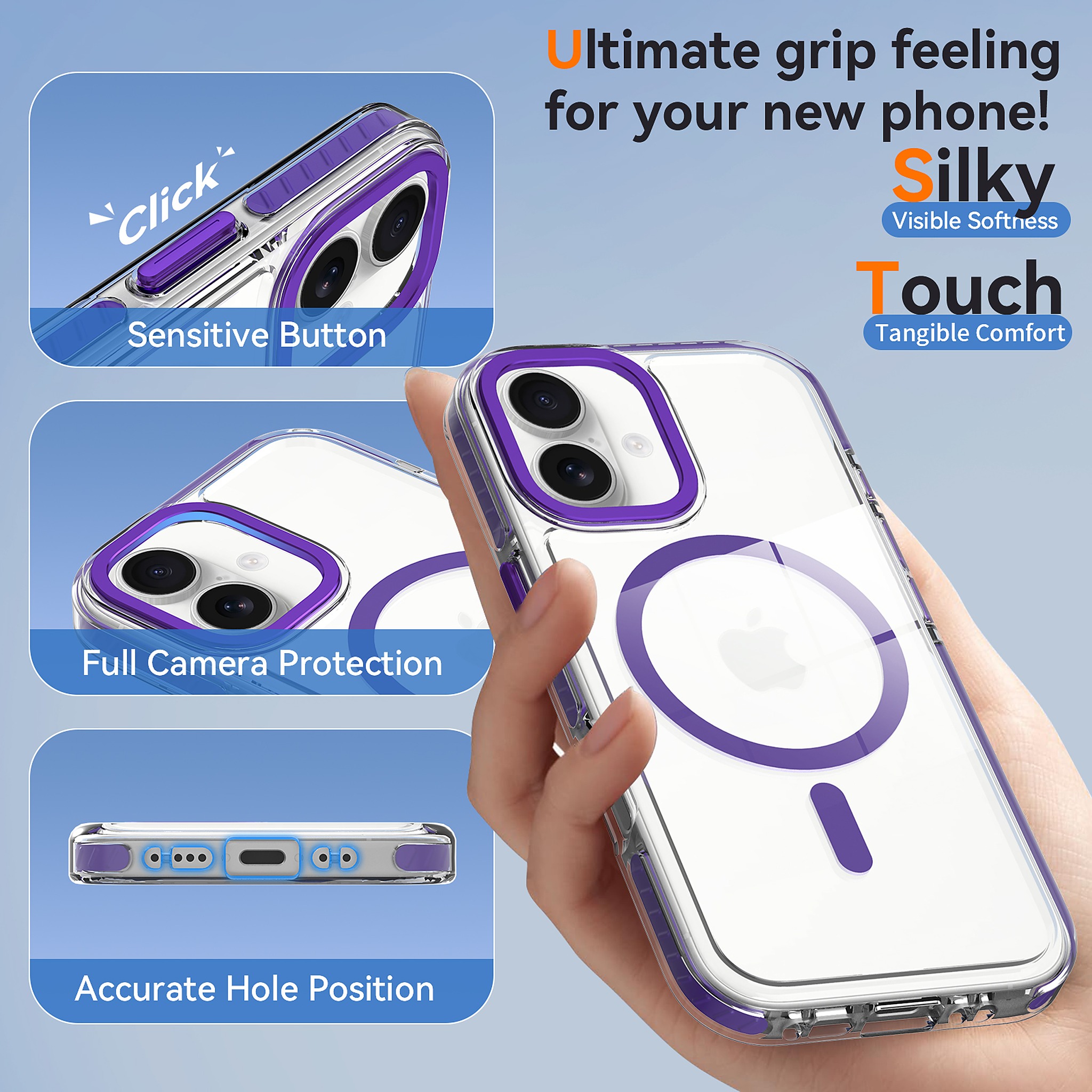 SendaFit Iridescent Two-Tone MagSafe Case for iPhone 17 detail 6