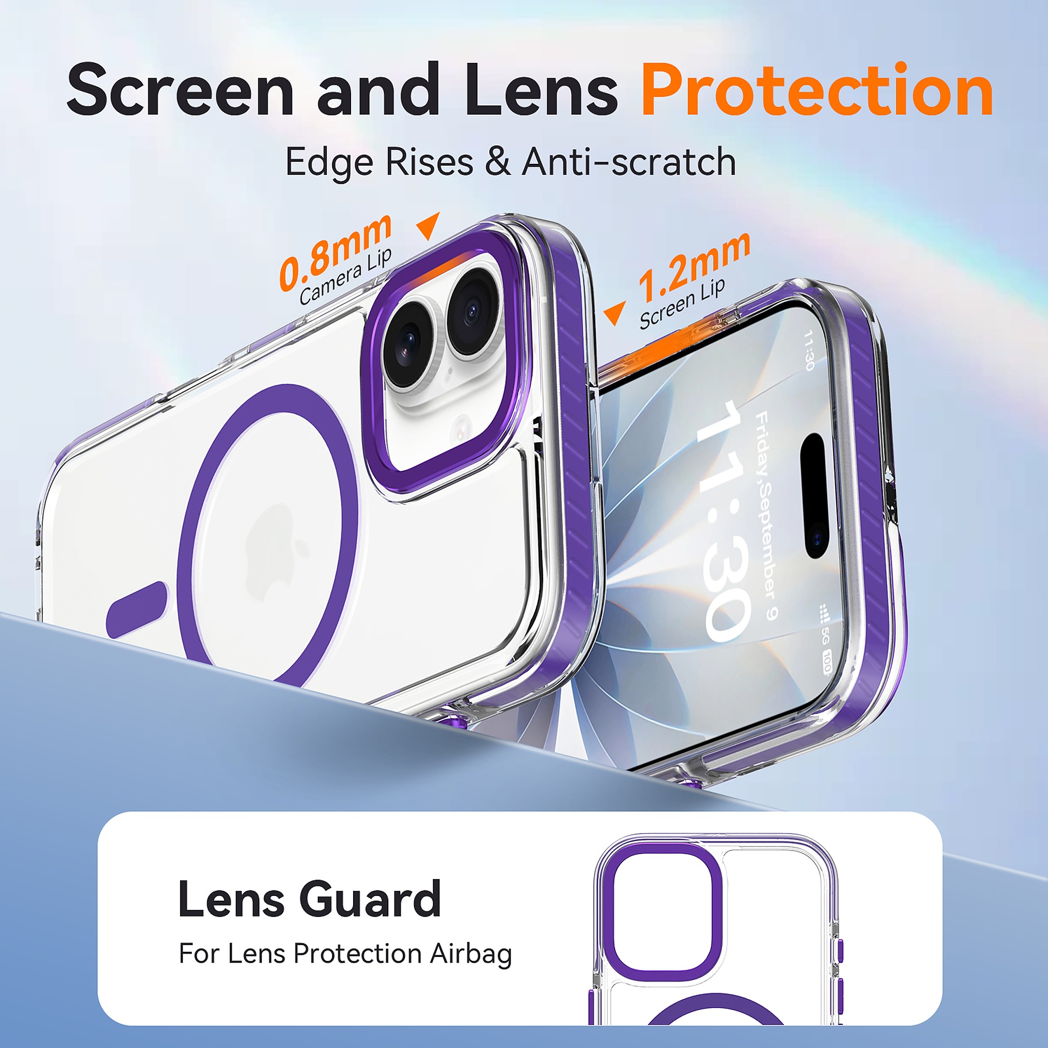 SendaFit Iridescent Two-Tone MagSafe Case for iPhone 17 detail 7