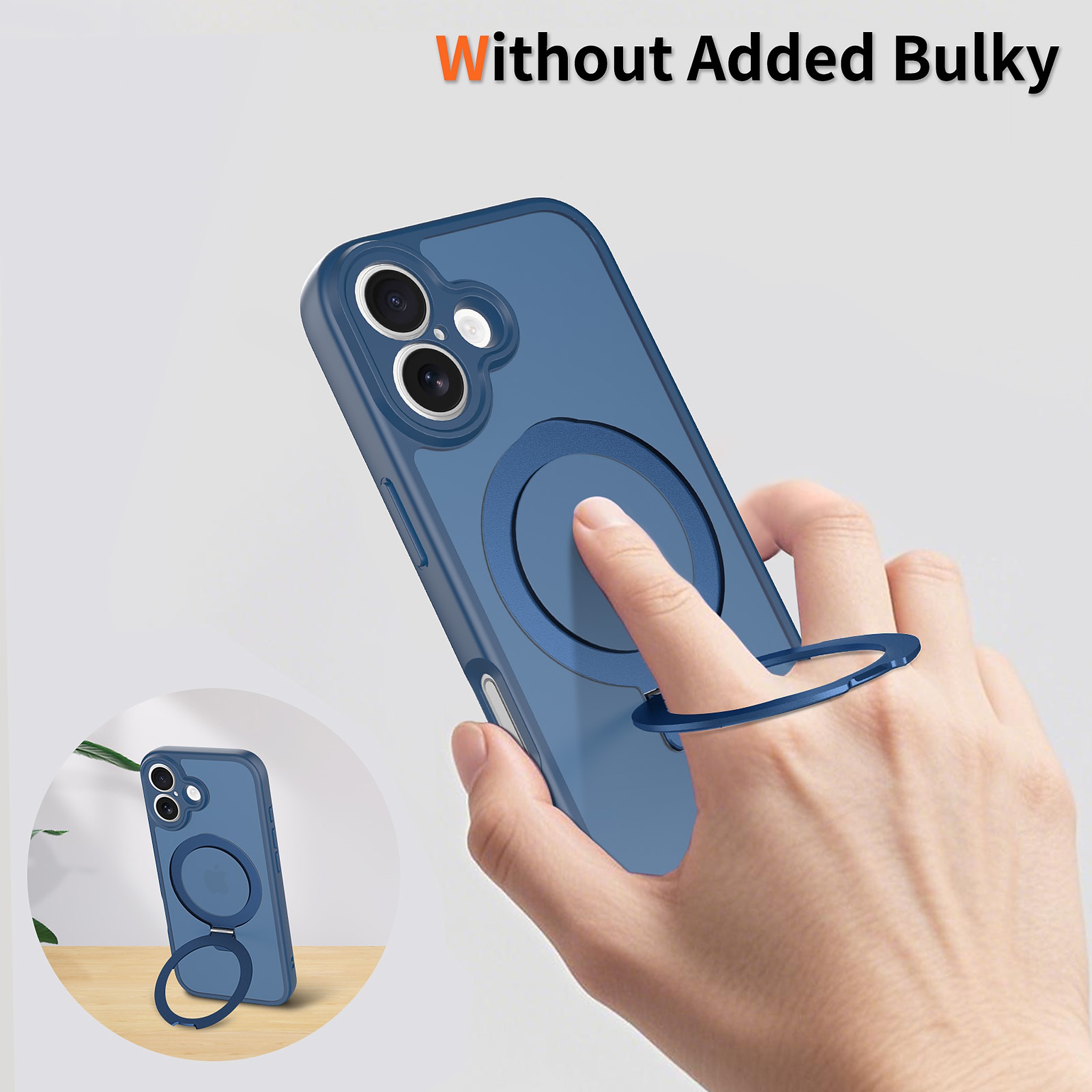 SendaFit Precise-Cutout Matte Skin-Feel Racket-Stand Case for iPhone 17 detail 12