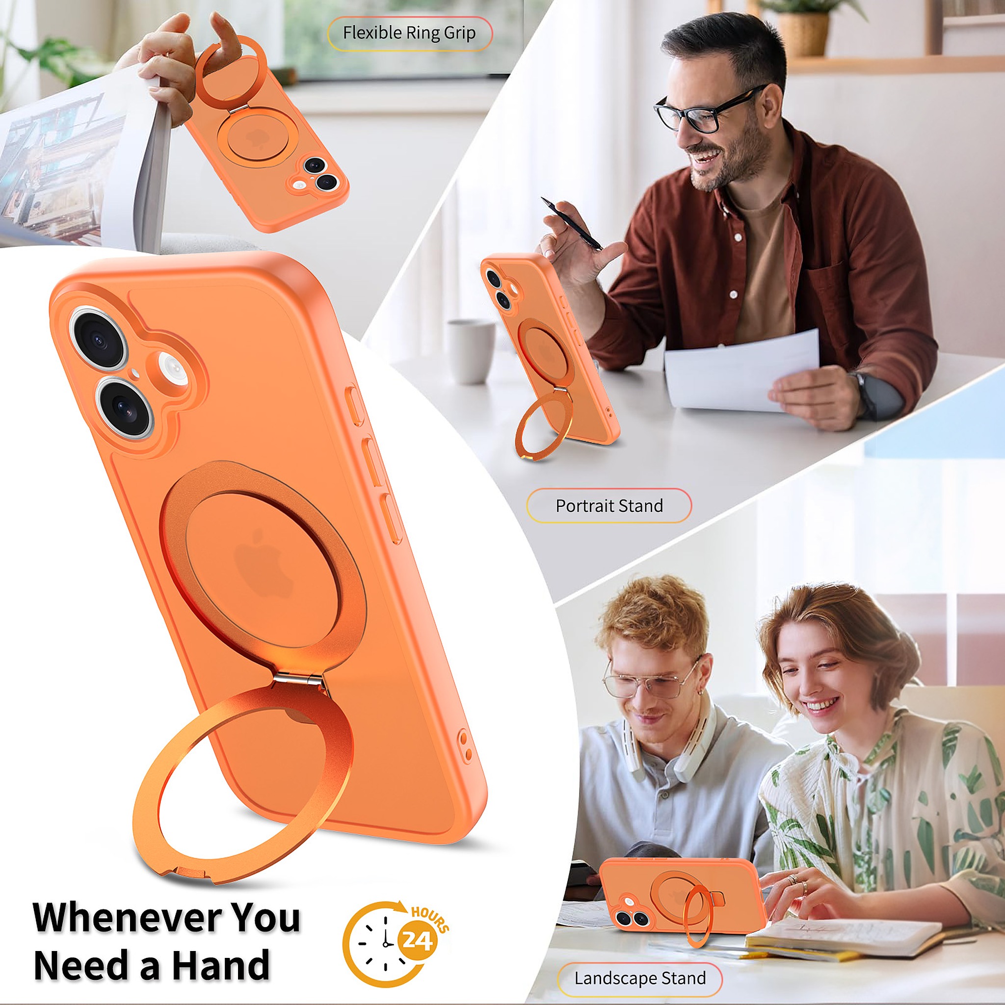 SendaFit Precise-Cutout Matte Skin-Feel Racket-Stand Case for iPhone 17 detail 19