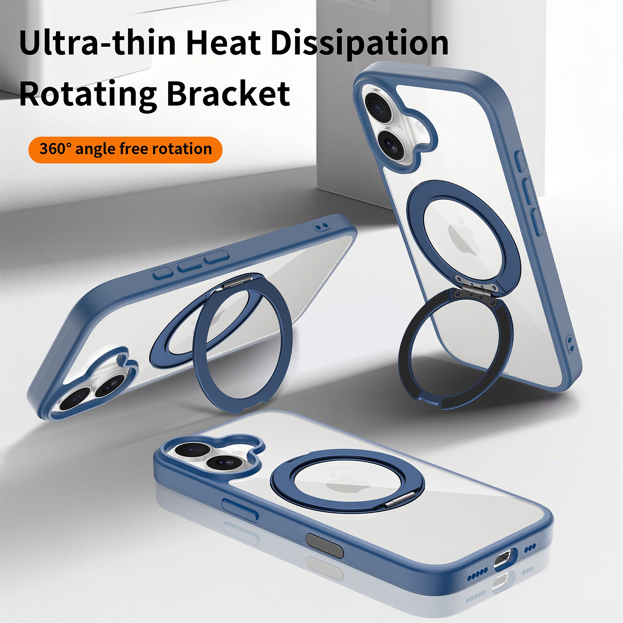 SendaFit Clear 360° Stand Camera-Button Case for iPhone 17 detail 22