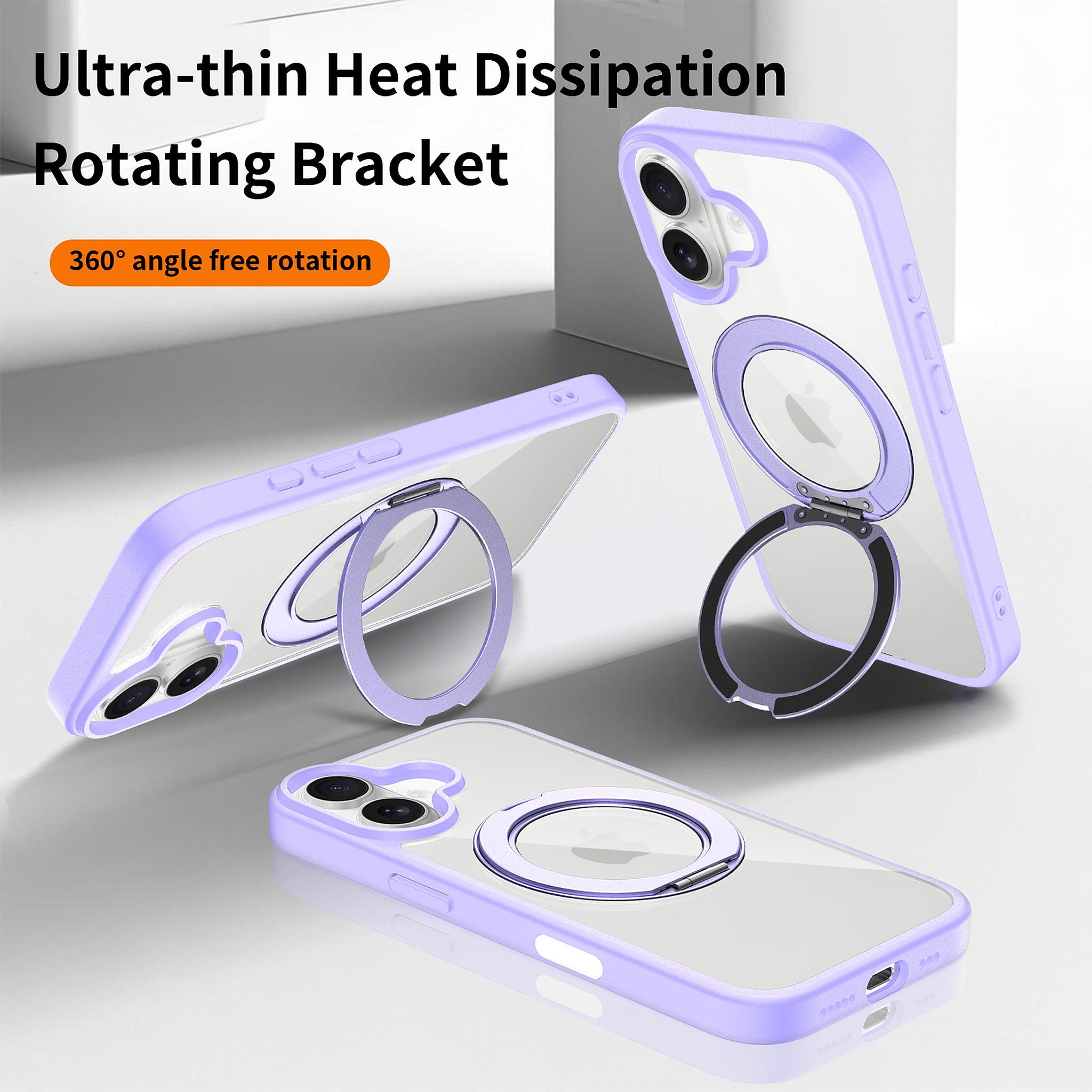 SendaFit Clear 360° Stand Camera-Button Case for iPhone 17 detail 25