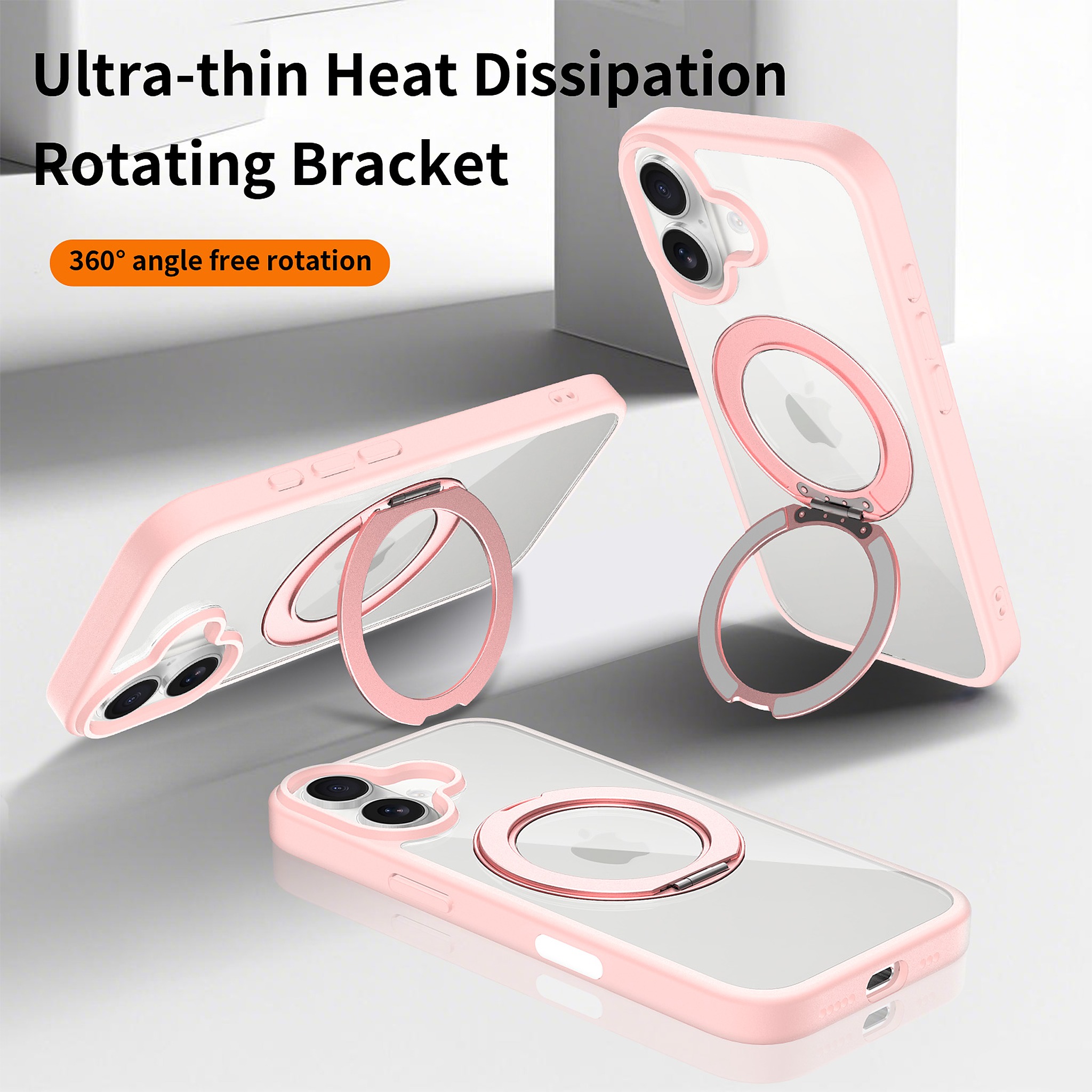 SendaFit Clear 360° Stand Camera-Button Case for iPhone 17 detail 26