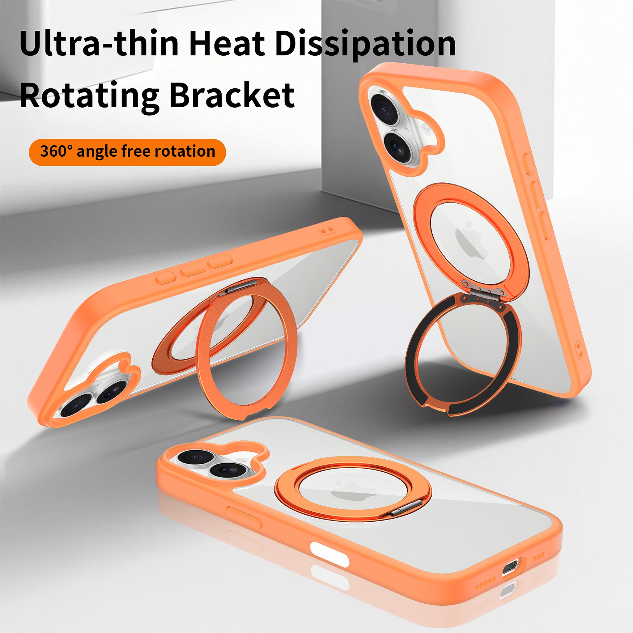 SendaFit Clear 360° Stand Camera-Button Case for iPhone 17 detail 27