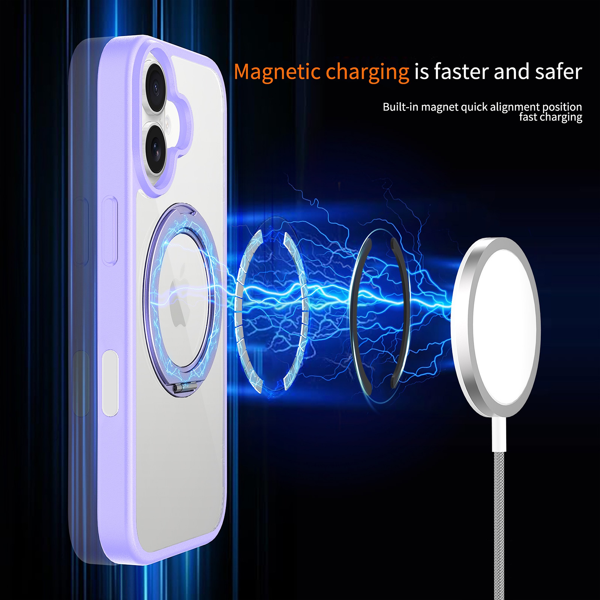 SendaFit Clear 360° Stand Camera-Button Case for iPhone 17 detail 32