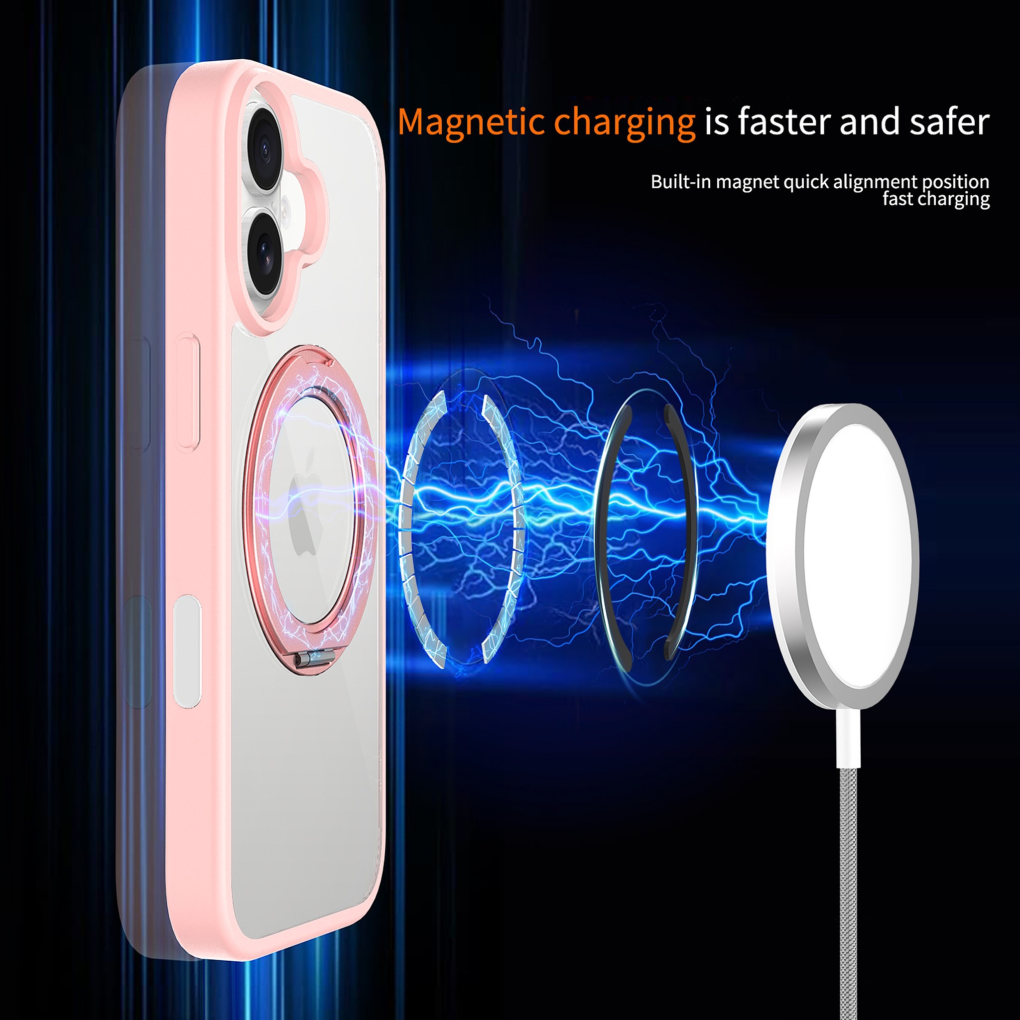 SendaFit Clear 360° Stand Camera-Button Case for iPhone 17 detail 33