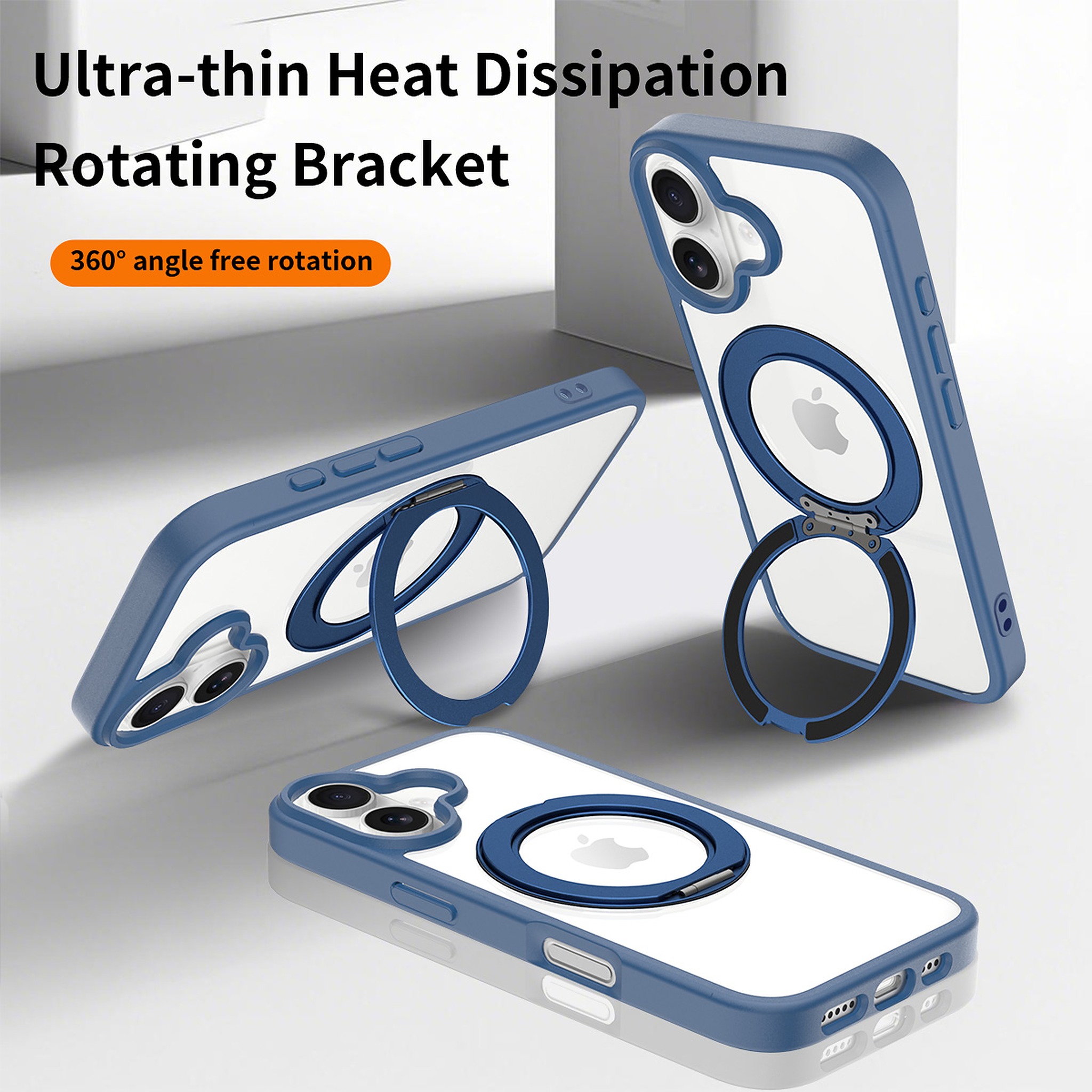 SendaFit Clear 360° Stand Case for iPhone 17 detail 20