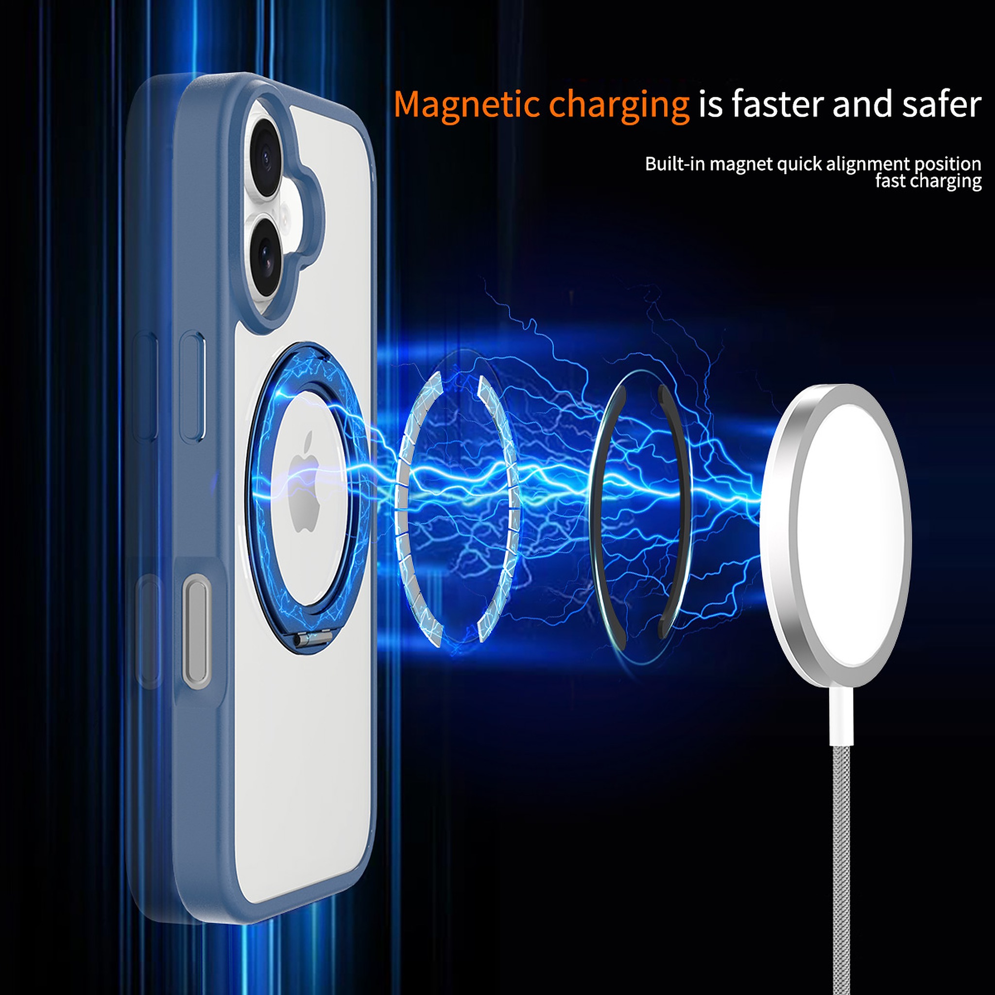 SendaFit Clear 360° Stand Case for iPhone 17 detail 21