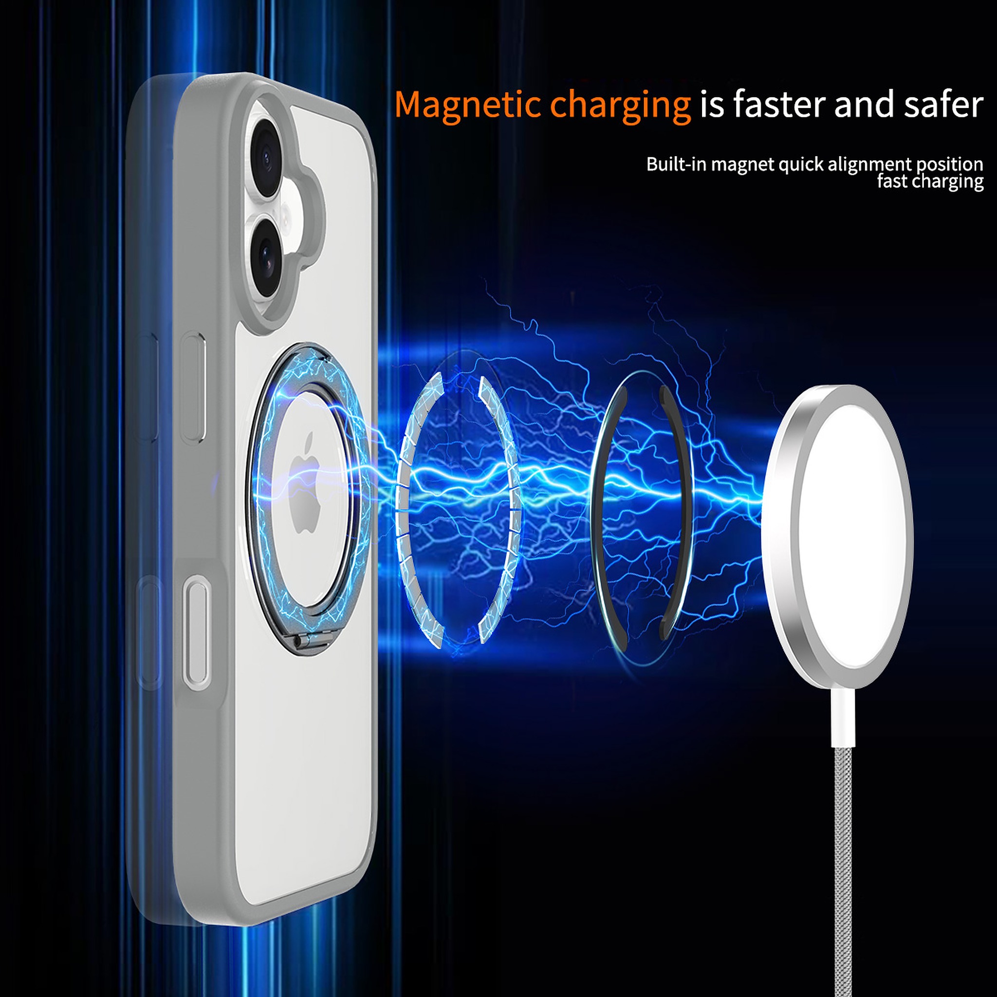 SendaFit Clear 360° Stand Case for iPhone 17 detail 26