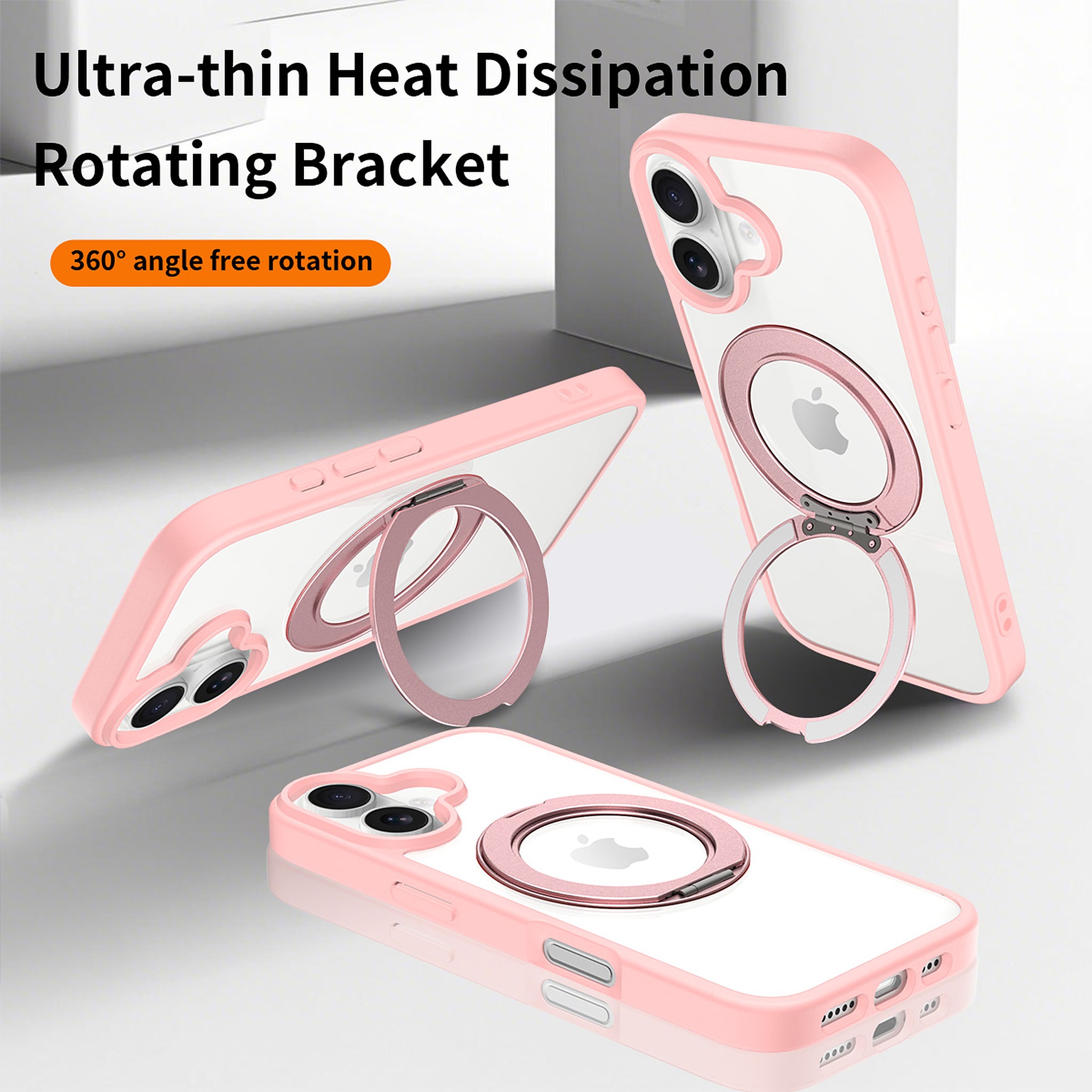 SendaFit Clear 360° Stand Case for iPhone 17 detail 31