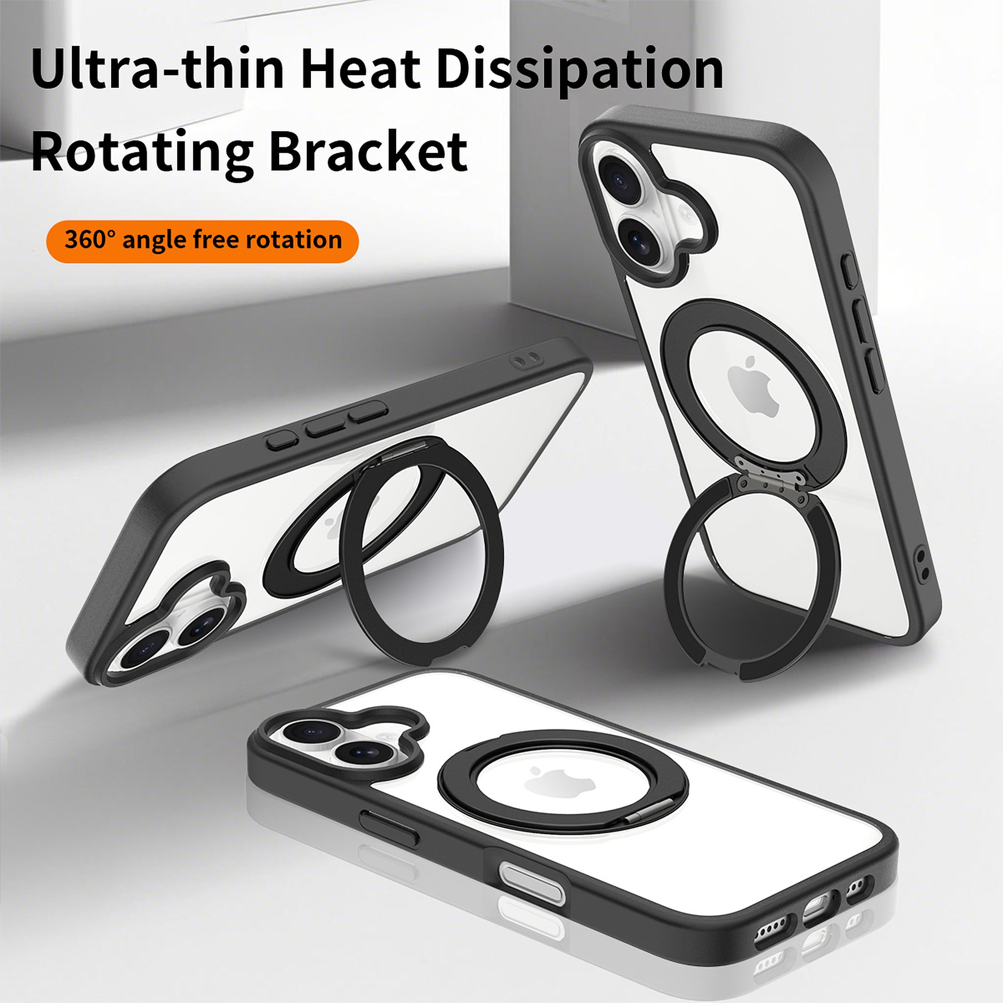SendaFit Clear 360° Stand Case for iPhone 17 detail 36