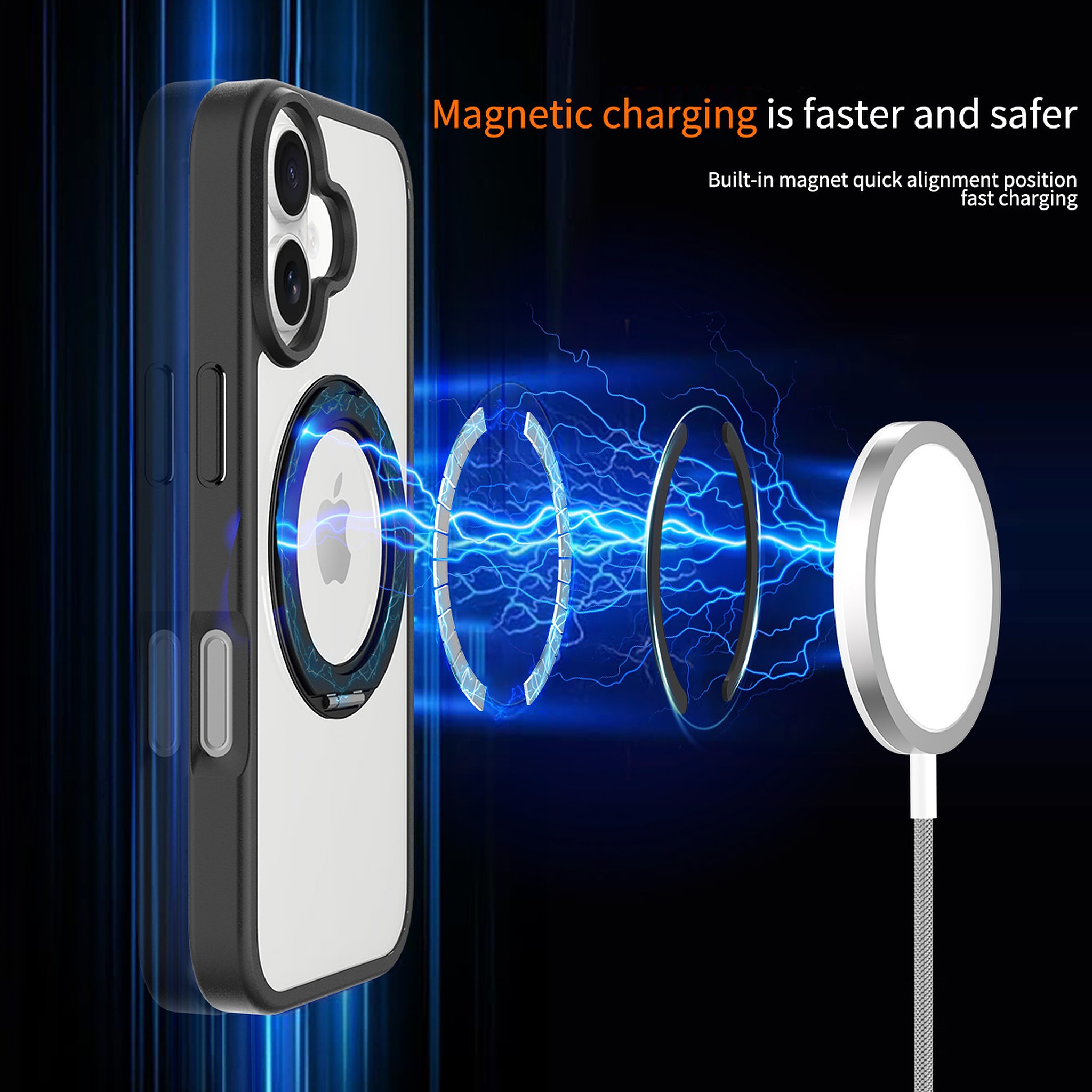 SendaFit Clear 360° Stand Case for iPhone 17 detail 38