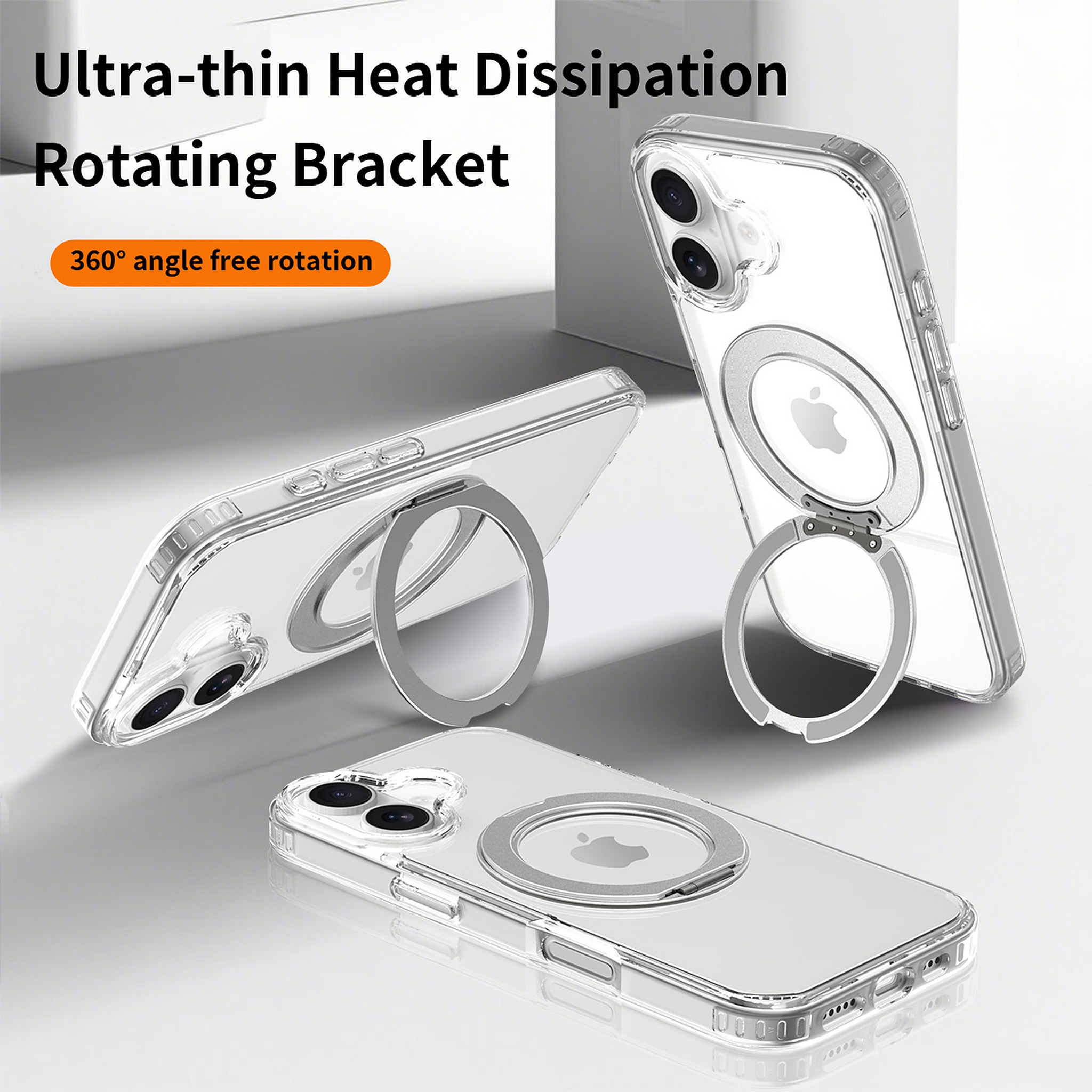 SendaFit Clear 360° Stand Case for iPhone 17 detail 39