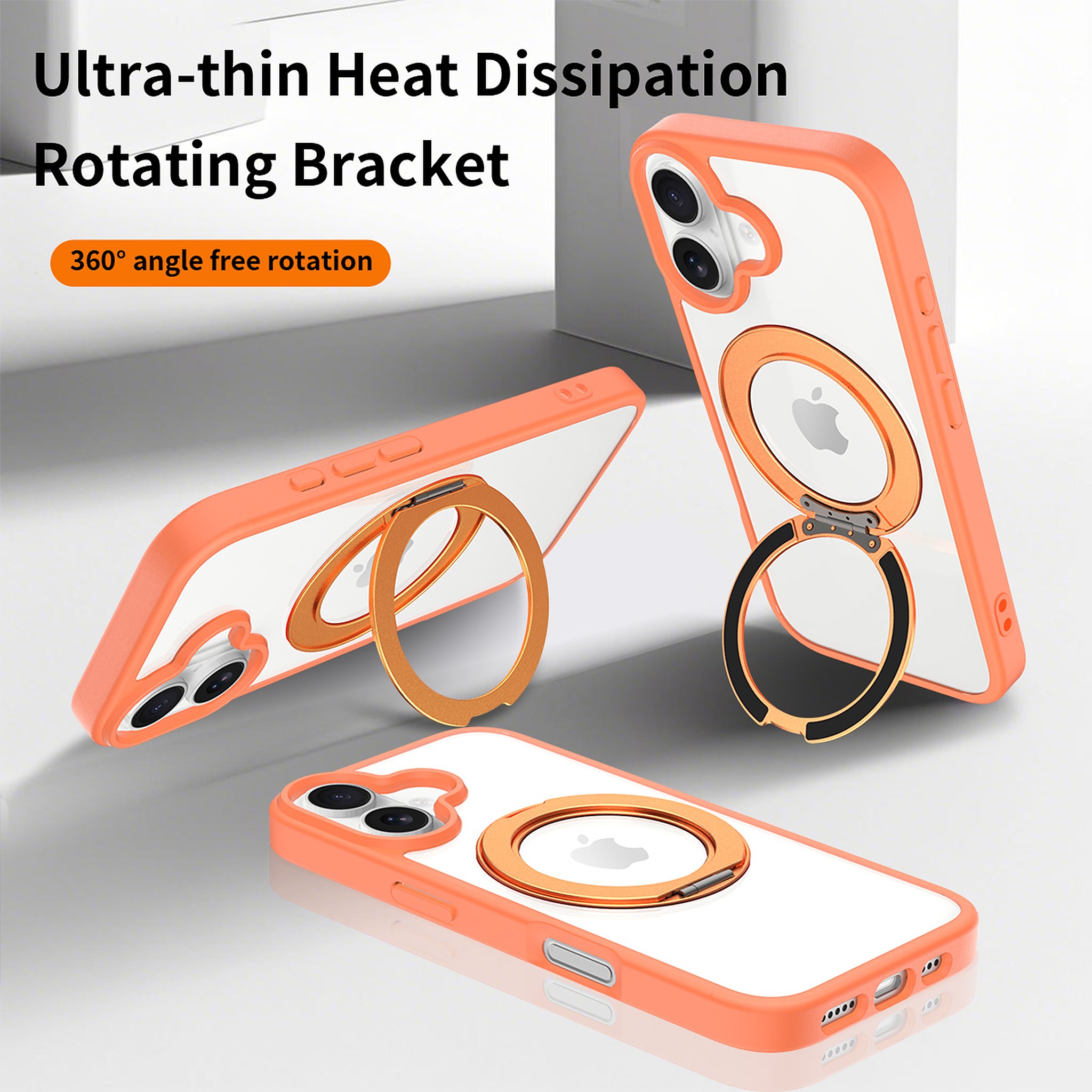 SendaFit Clear 360° Stand Case for iPhone 17 detail 4