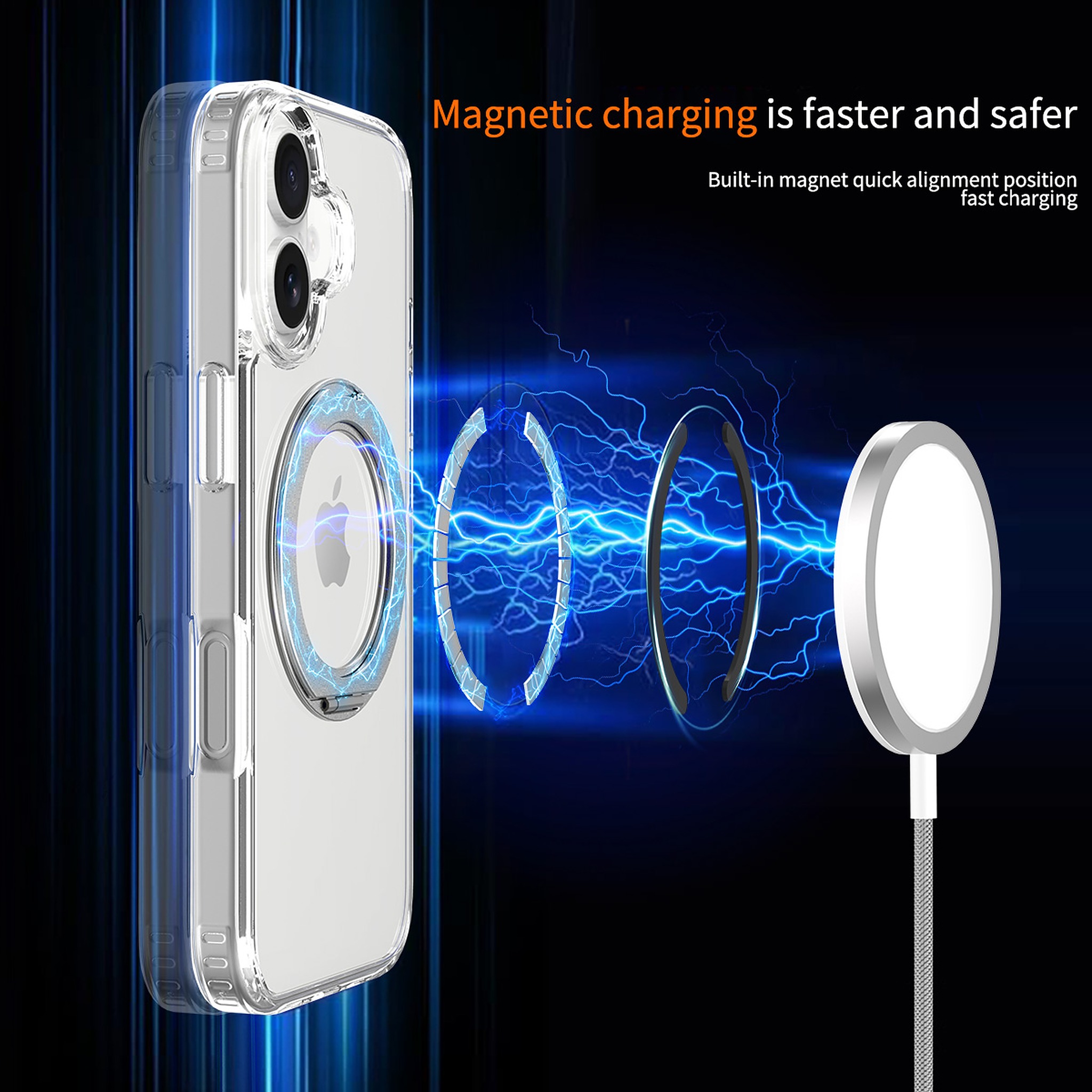 SendaFit Clear 360° Stand Case for iPhone 17 detail 40