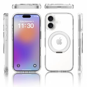 SendaFit Clear 360° Stand Case for iPhone 17