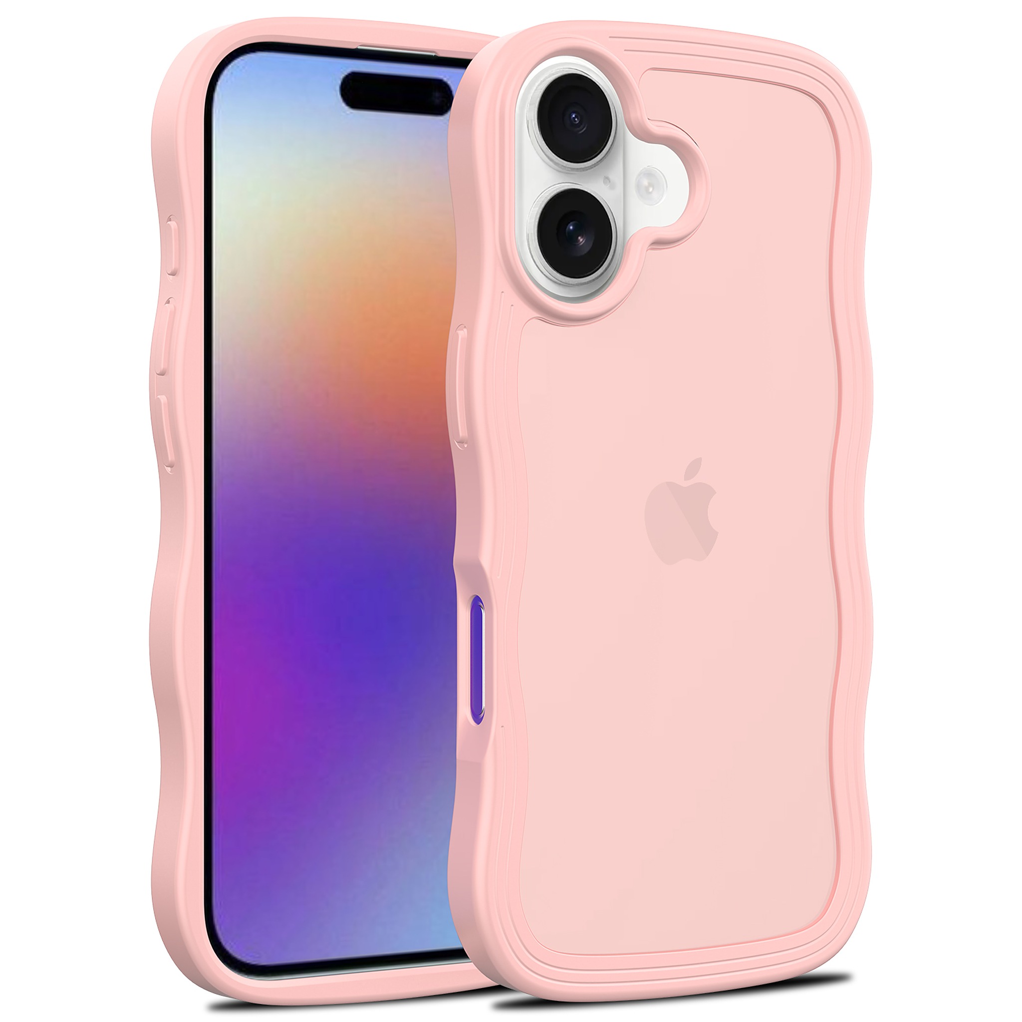 SendaFit Wavy Matte Two-in-One Case for iPhone 17 - Light Pink