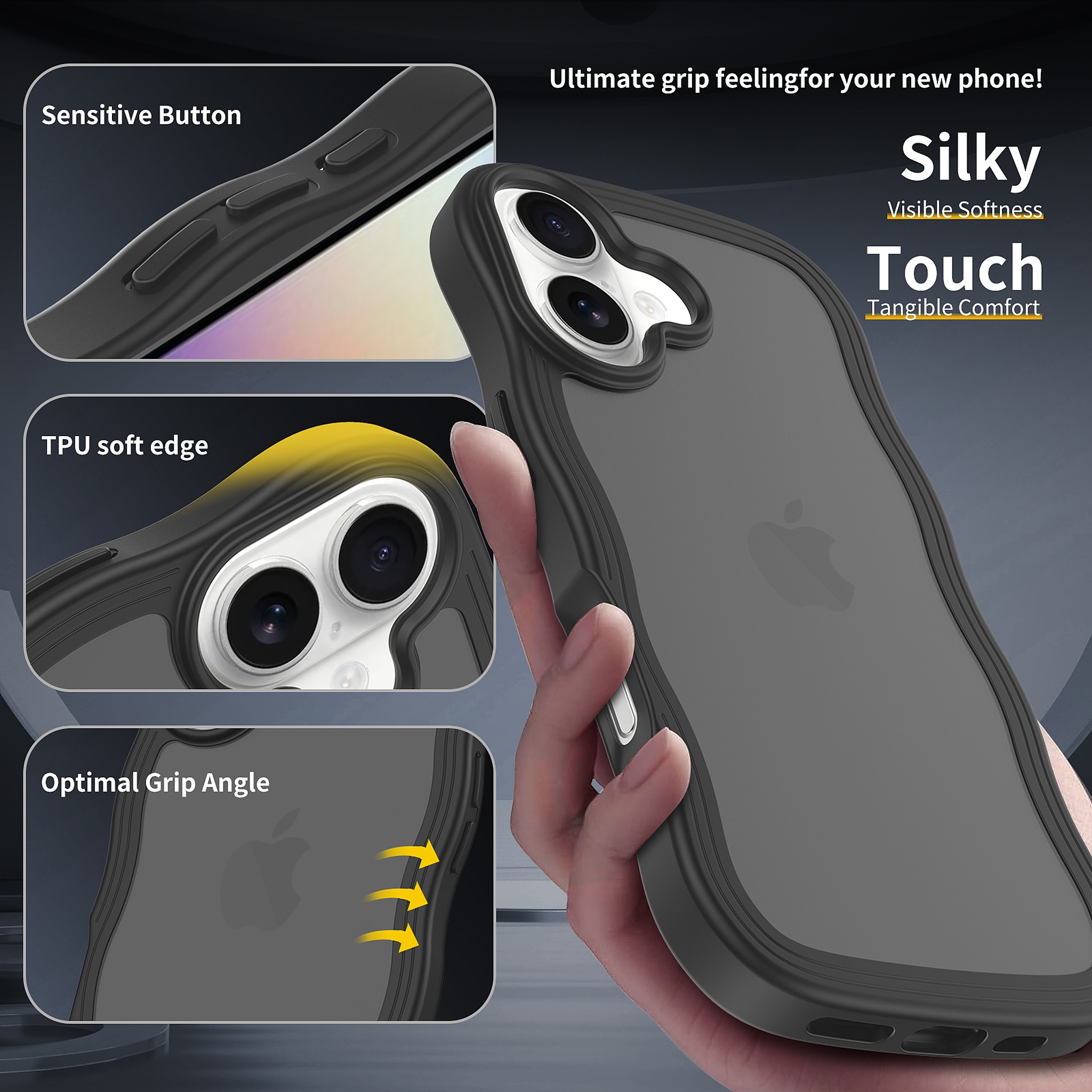 SendaFit Wavy Matte Two-in-One Case for iPhone 17 detail 4