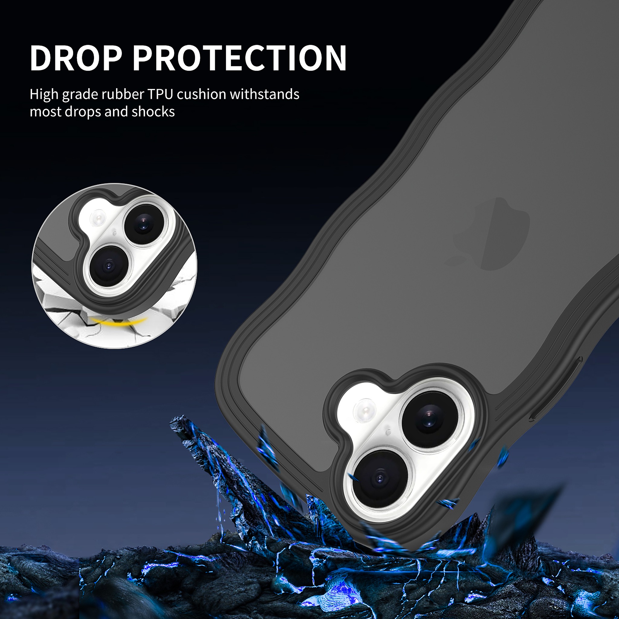 SendaFit Wavy Matte Two-in-One Case for iPhone 17 detail 5
