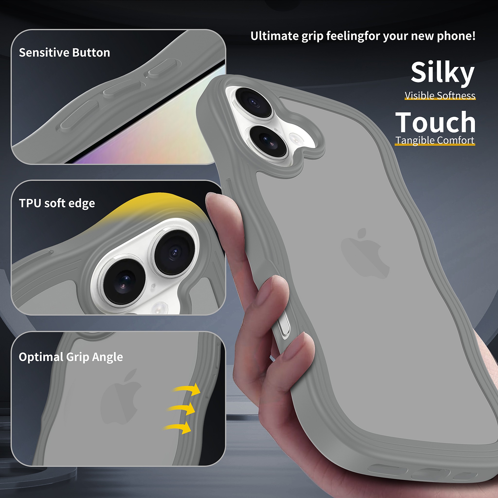 SendaFit Wavy Matte Two-in-One Case for iPhone 17 detail 6