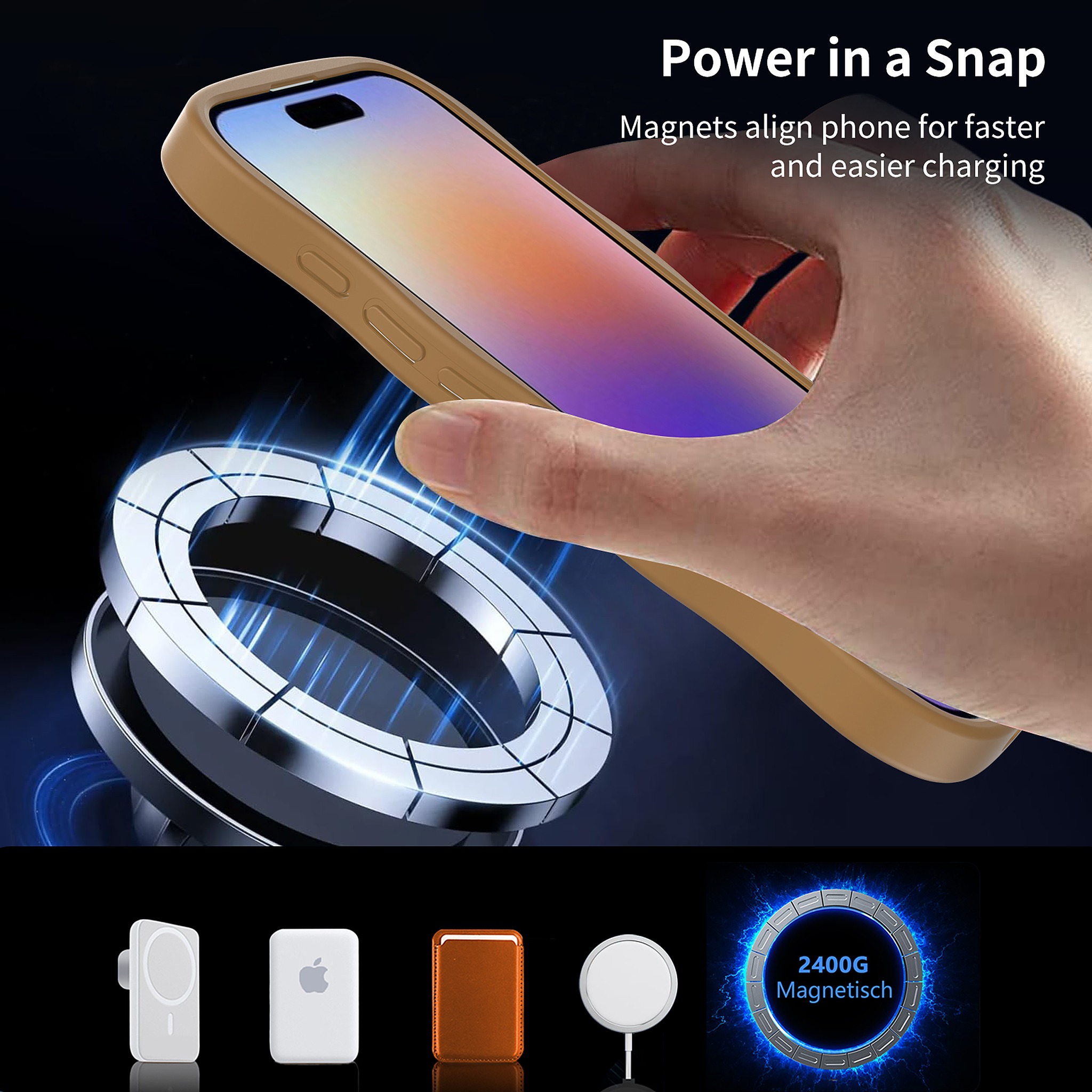SendaFit Wavy Matte Two-in-One MagSafe Case for iPhone 17 detail 1