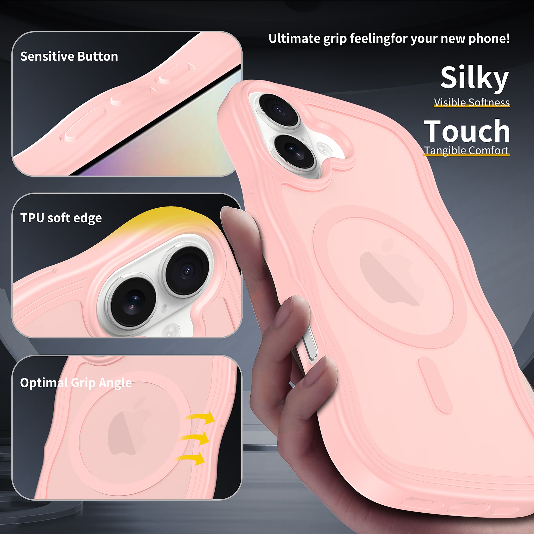 SendaFit Wavy Matte Two-in-One MagSafe Case for iPhone 17 detail 11