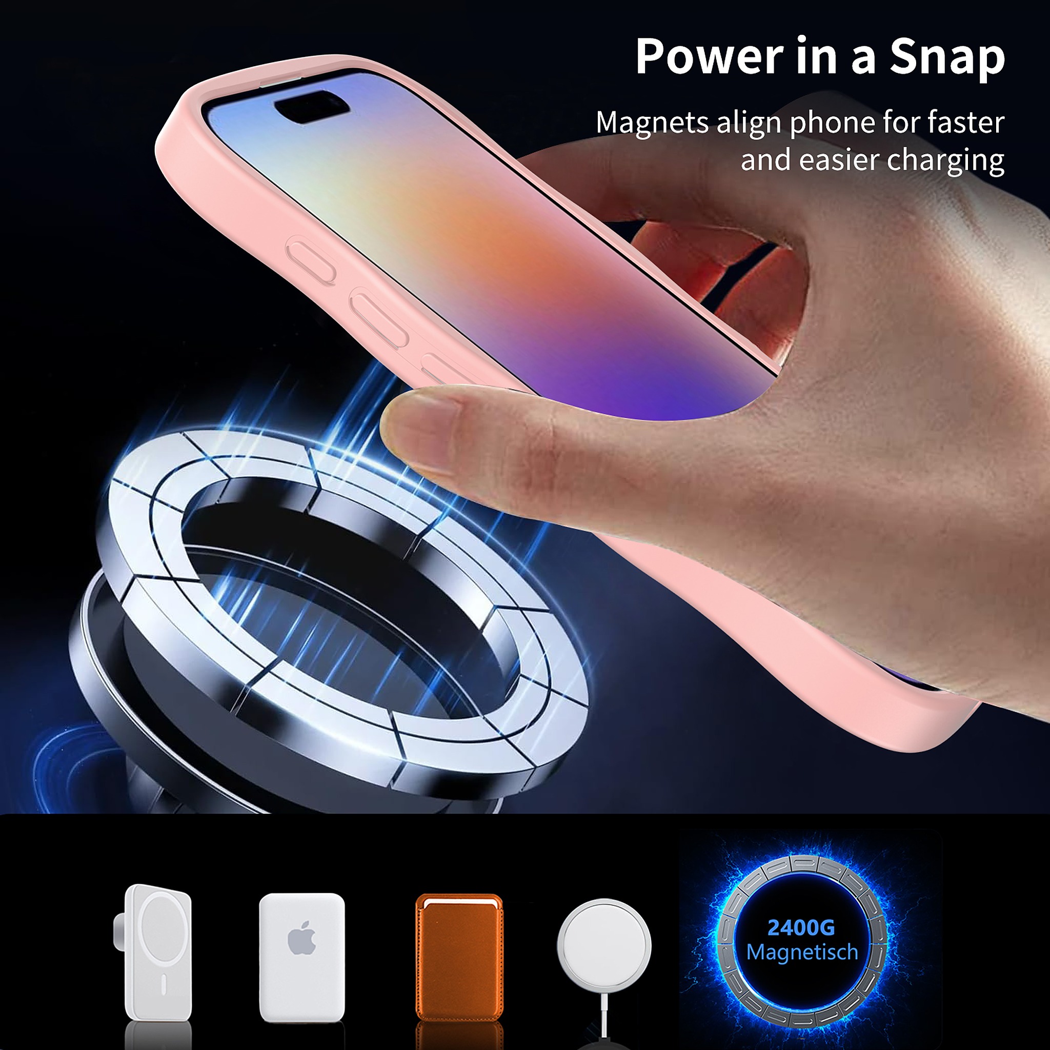 SendaFit Wavy Matte Two-in-One MagSafe Case for iPhone 17 detail 13