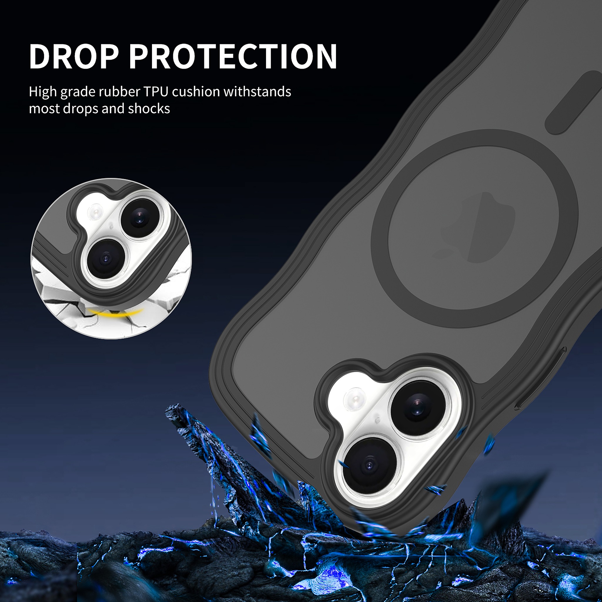 SendaFit Wavy Matte Two-in-One MagSafe Case for iPhone 17 detail 20