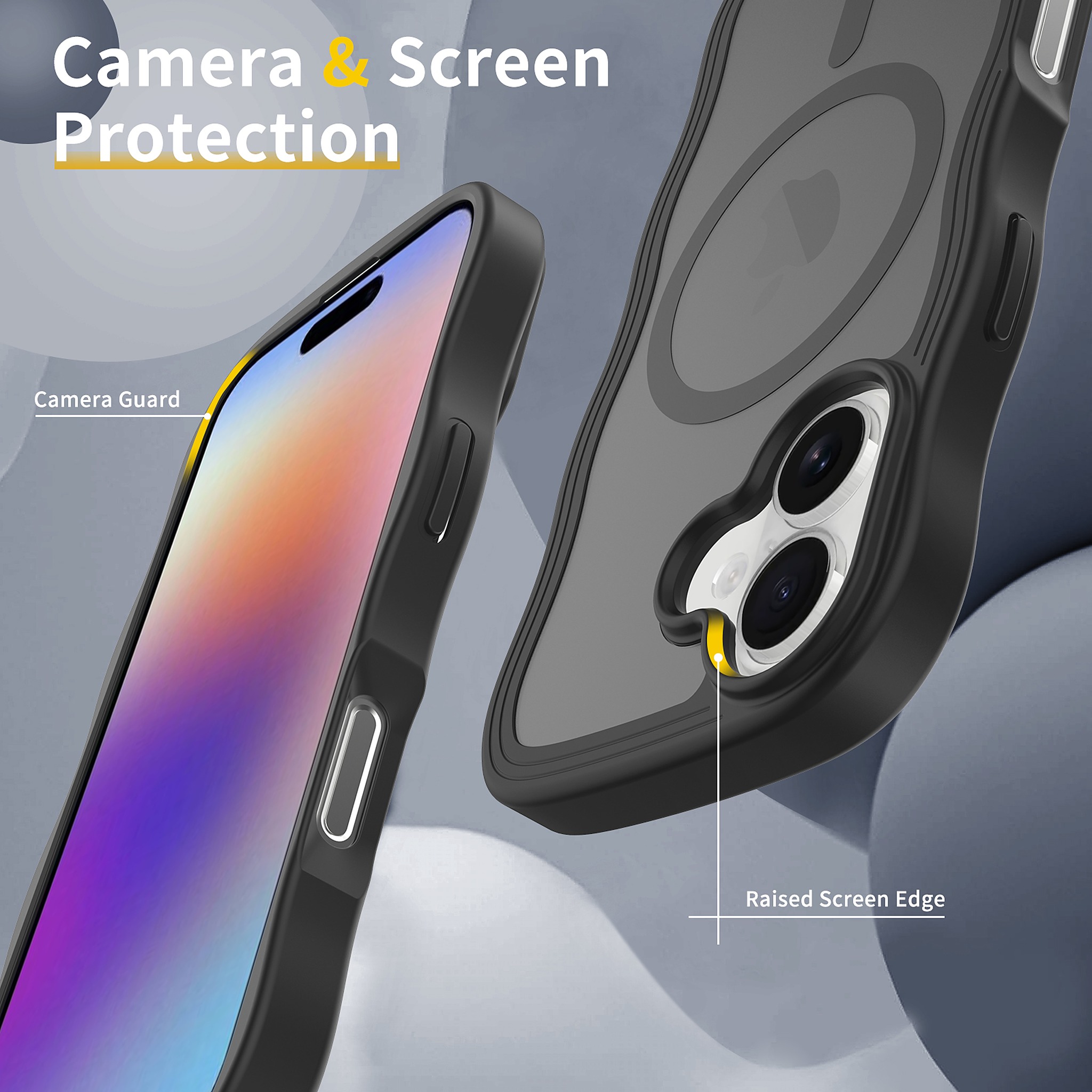 SendaFit Wavy Matte Two-in-One MagSafe Case for iPhone 17 detail 21