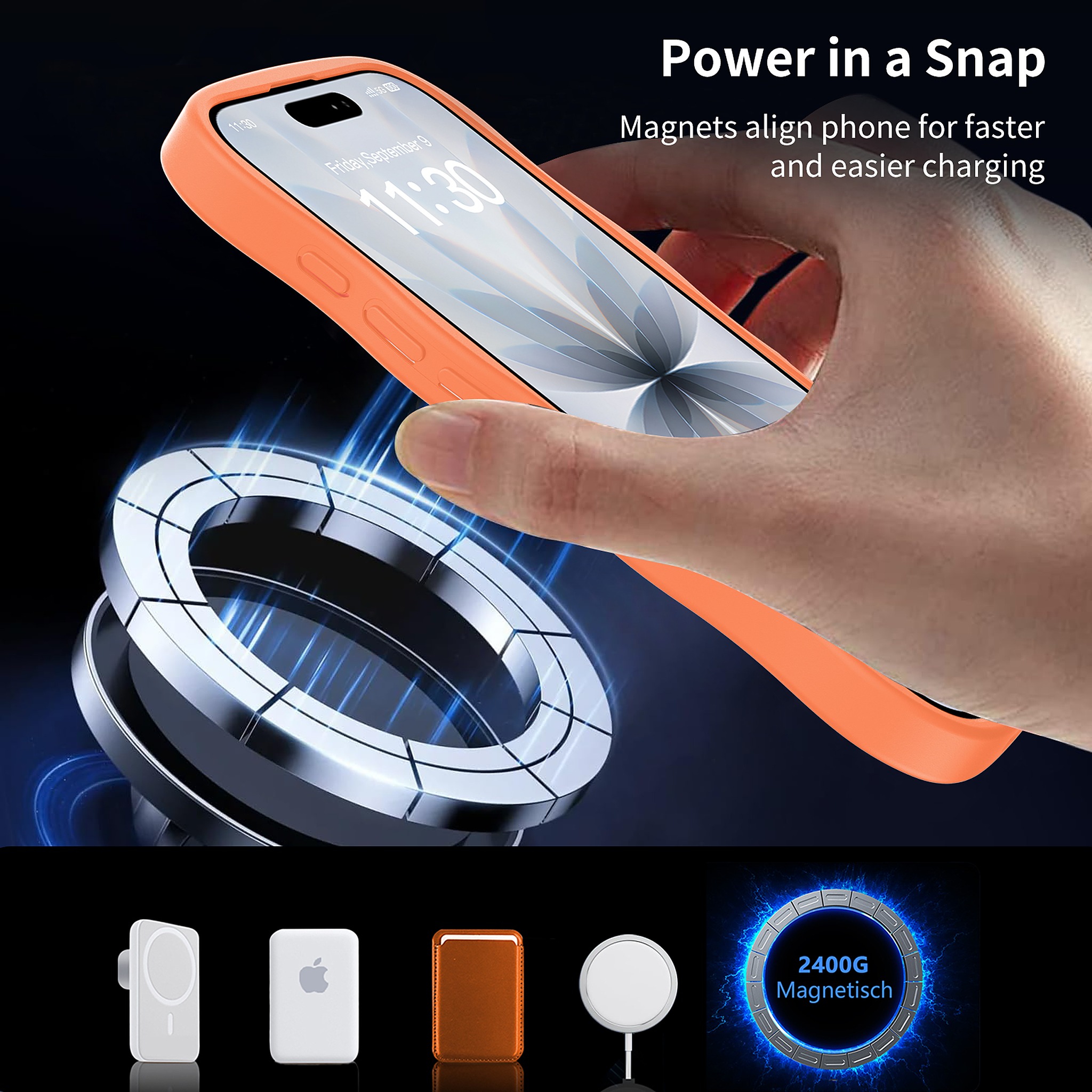 SendaFit Wavy Matte Two-in-One MagSafe Case for iPhone 17 detail 22