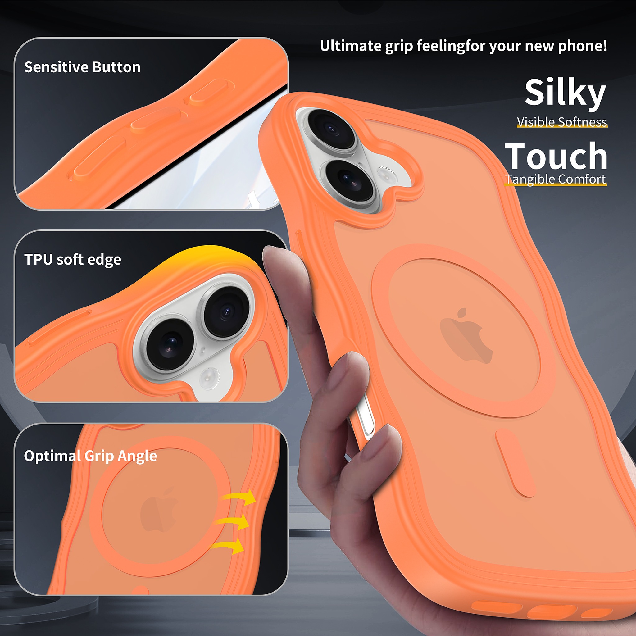 SendaFit Wavy Matte Two-in-One MagSafe Case for iPhone 17 detail 26