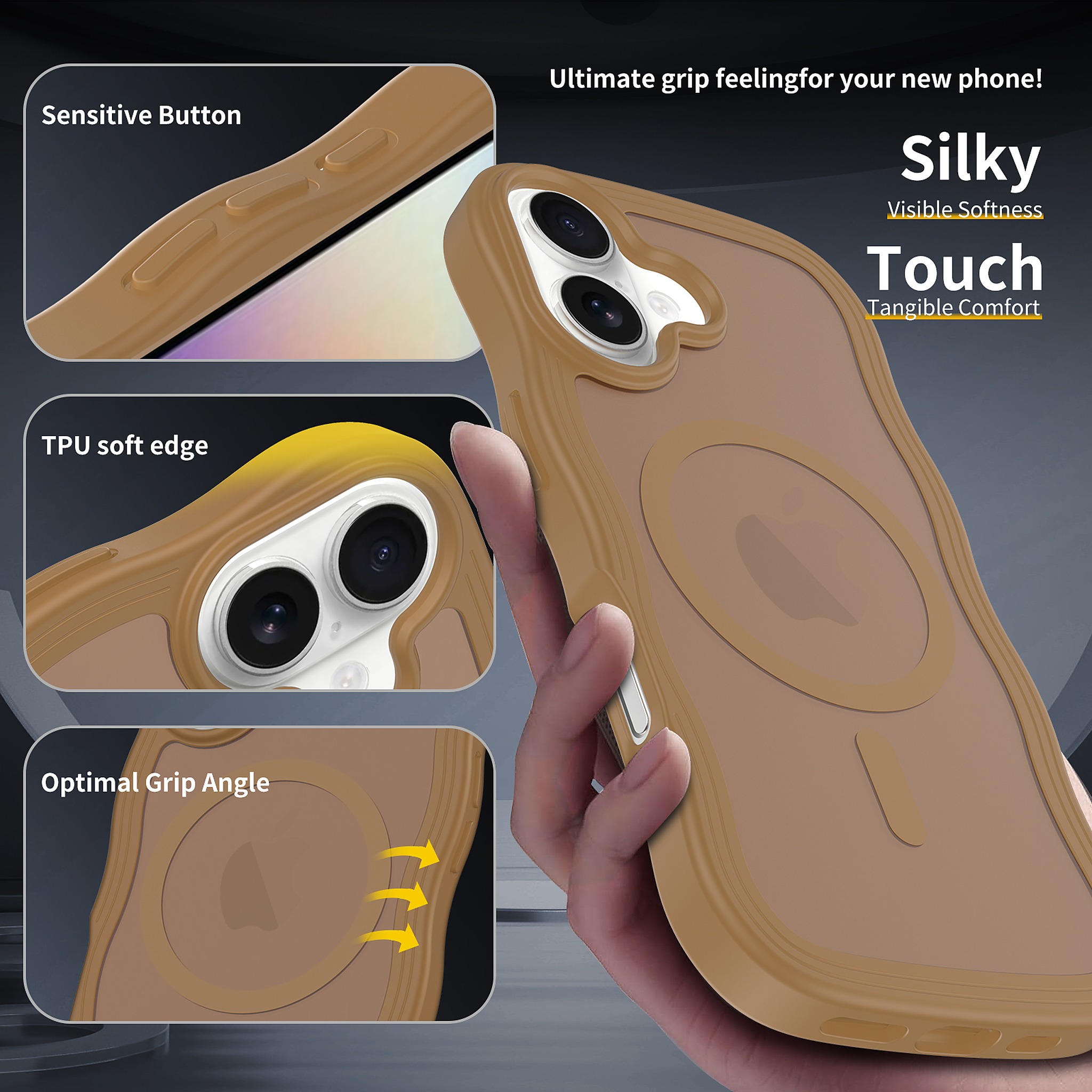 SendaFit Wavy Matte Two-in-One MagSafe Case for iPhone 17 detail 4