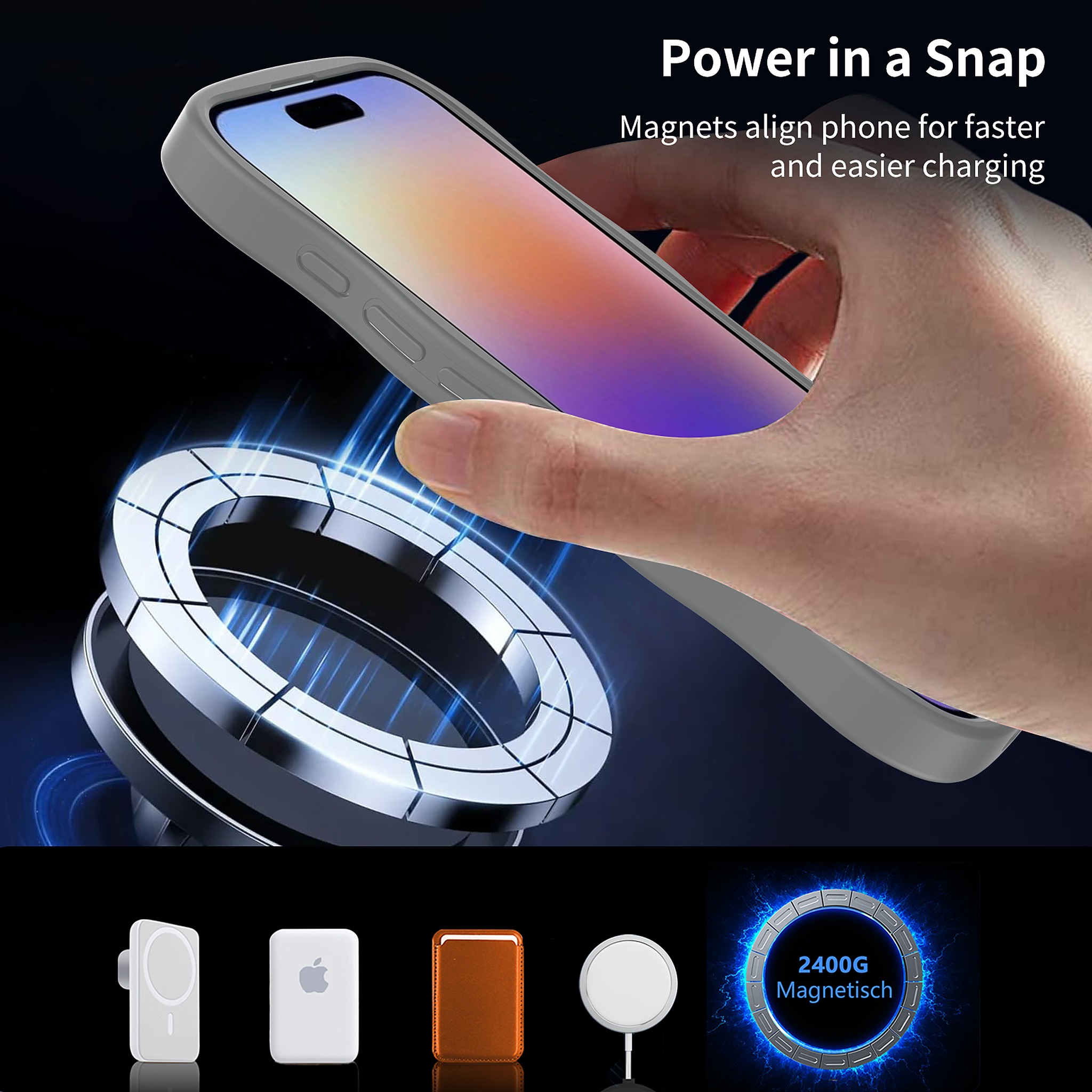 SendaFit Wavy Matte Two-in-One MagSafe Case for iPhone 17 detail 7