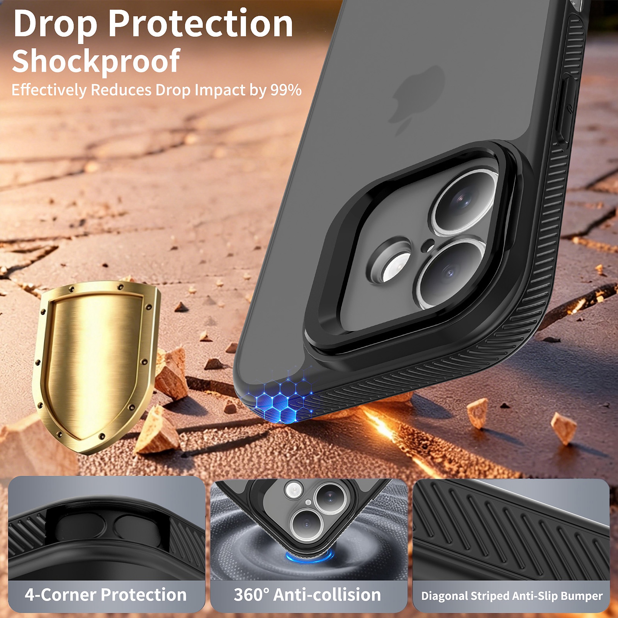 SendaFit Precise-Cutout Camera Stand Case for iPhone 17 detail 24