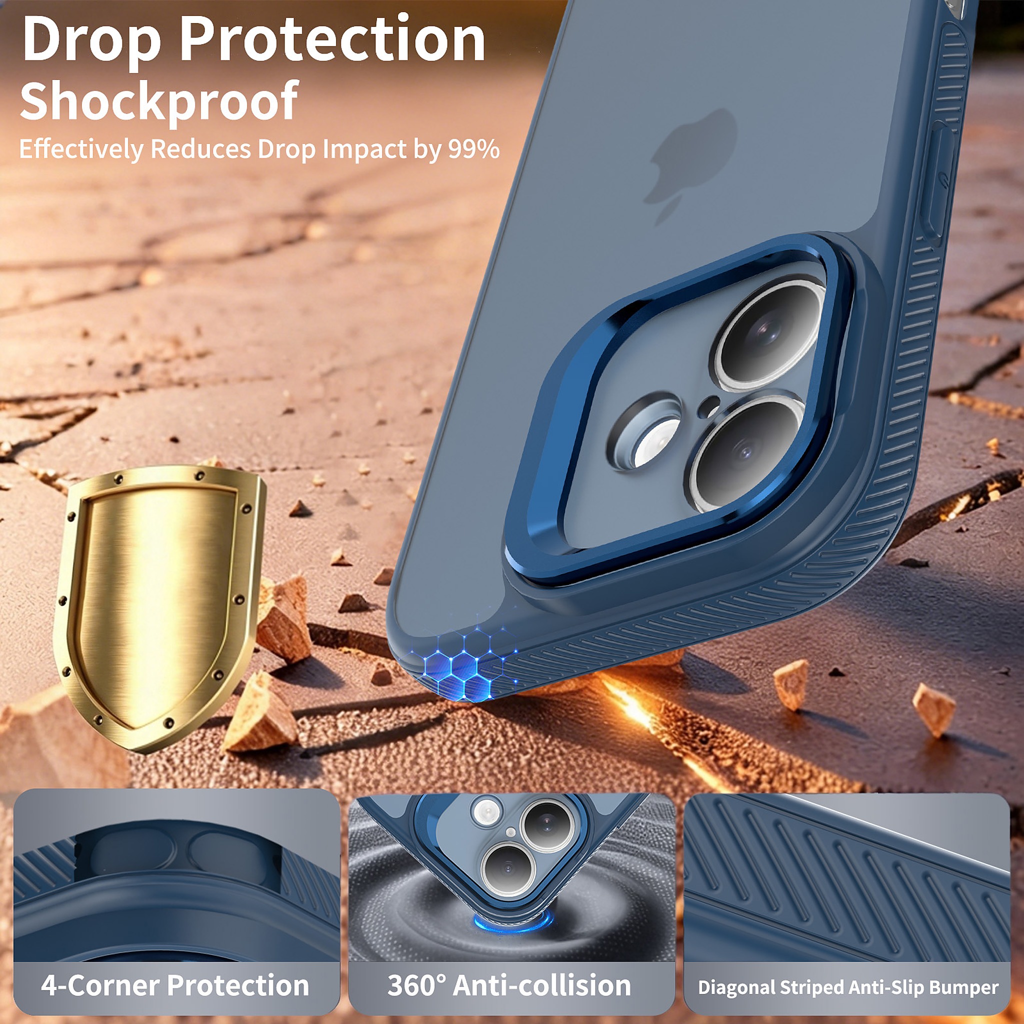 SendaFit Precise-Cutout Camera Stand Case for iPhone 17 detail 4