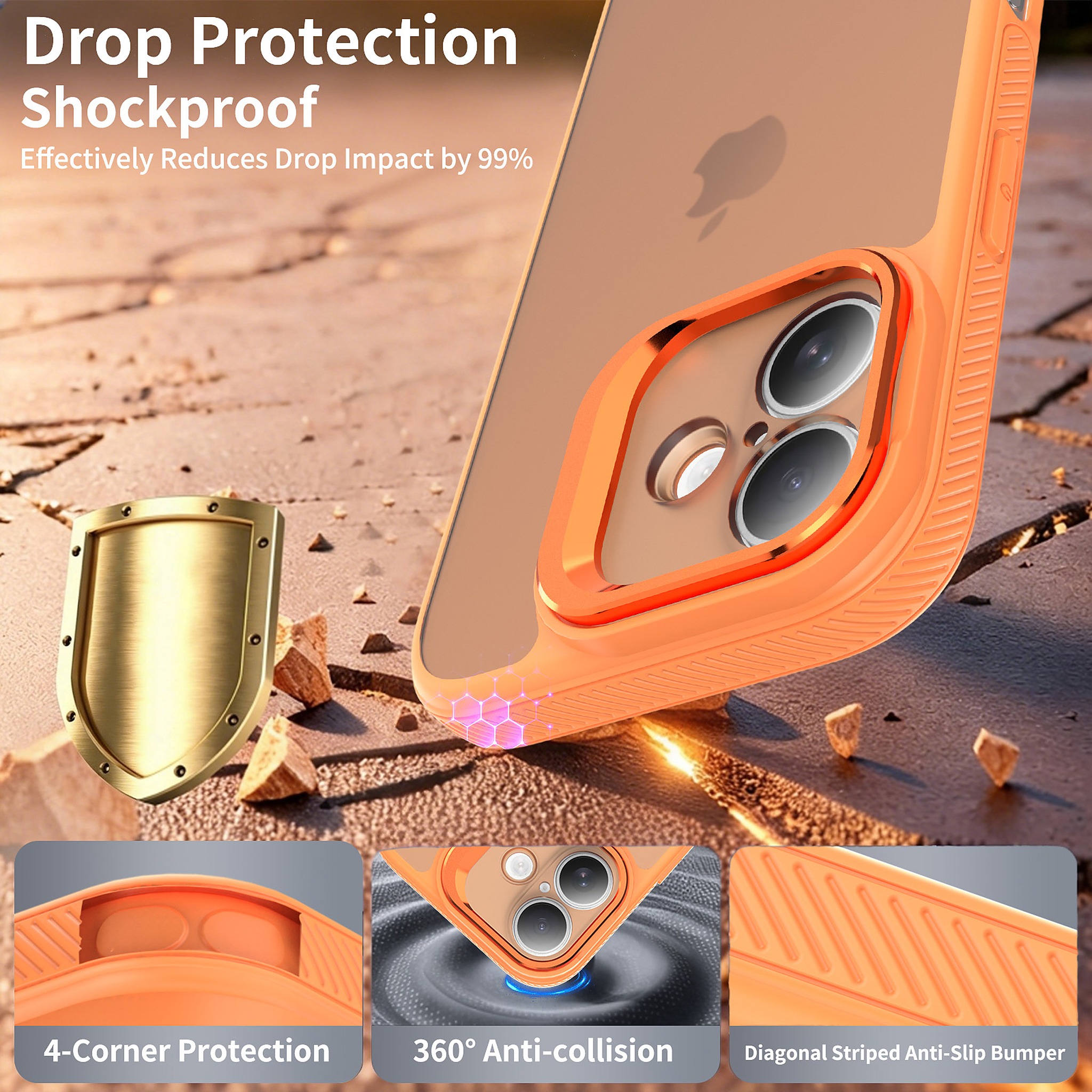 SendaFit Precise-Cutout Camera Stand Case for iPhone 17 detail 8