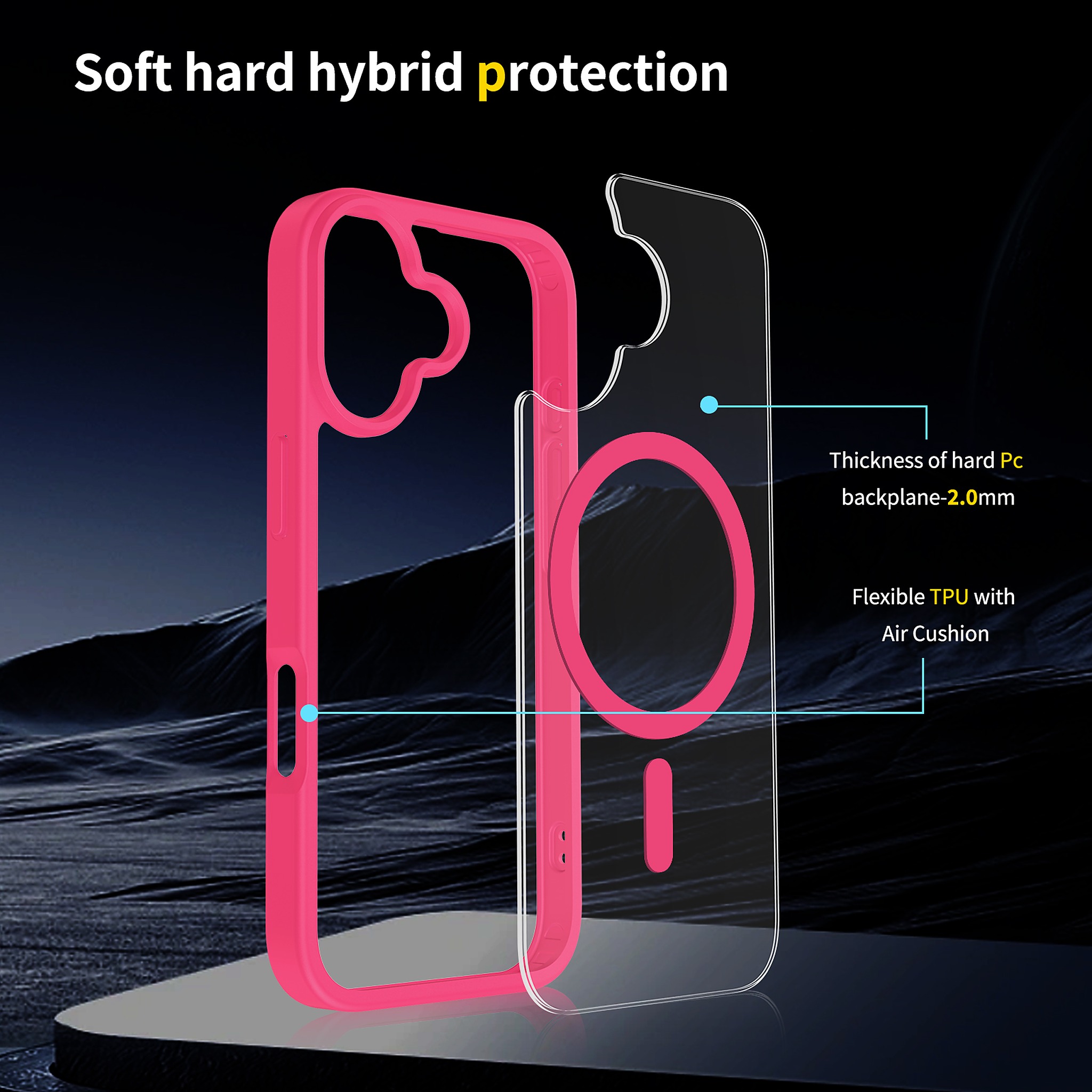 SendaFit Clear Two-in-One MagSafe Case for iPhone 17 detail 12