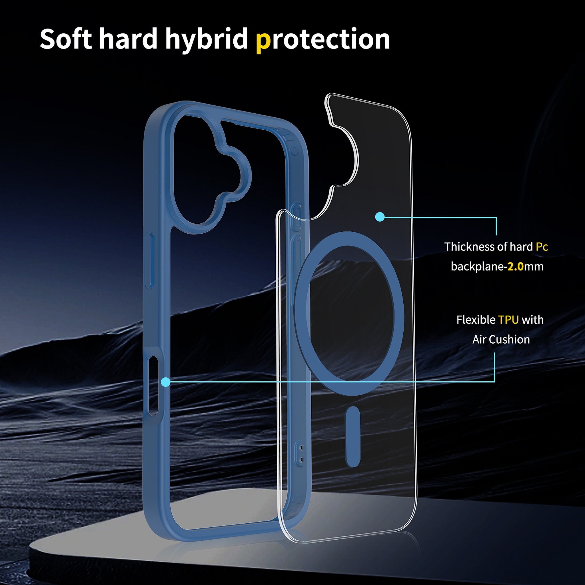 SendaFit Clear Two-in-One MagSafe Case for iPhone 17 detail 14