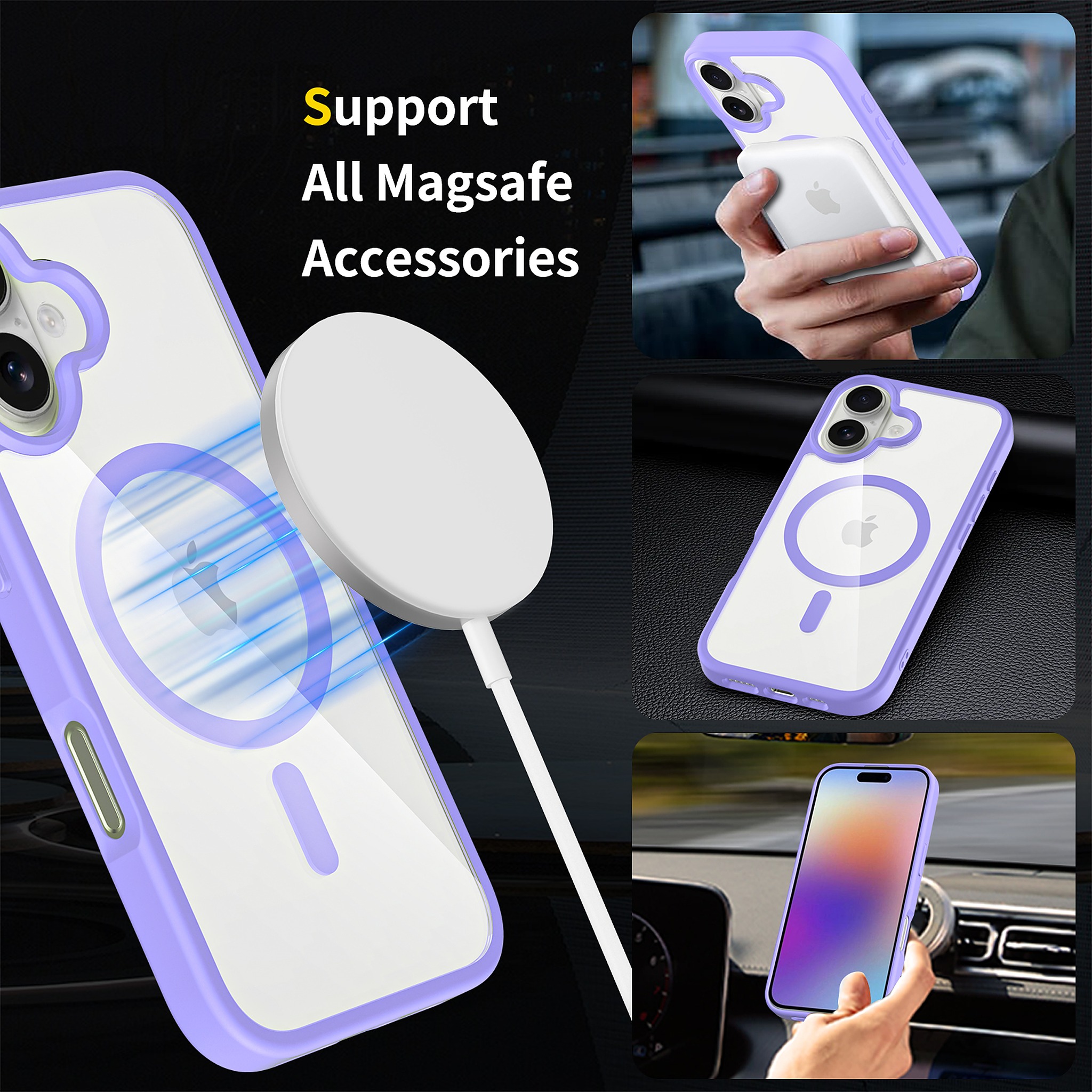 SendaFit Clear Two-in-One MagSafe Case for iPhone 17 detail 8