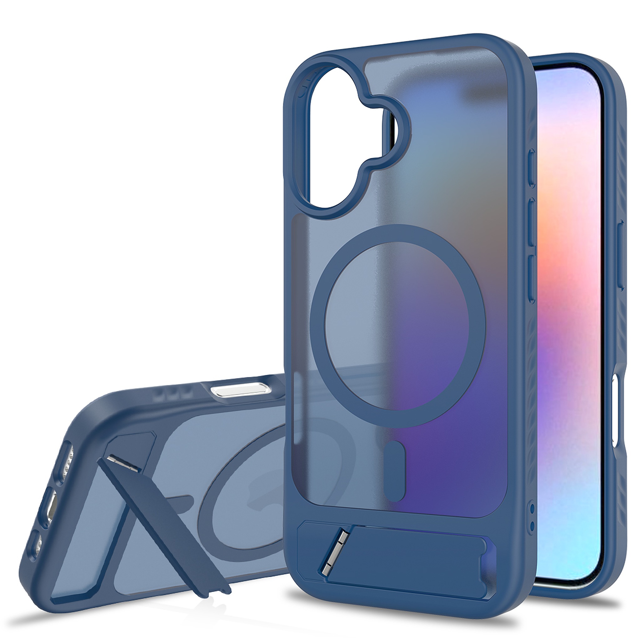 SendaFit Matte 45° Kickstand Case for iPhone 17 - Royal Blue