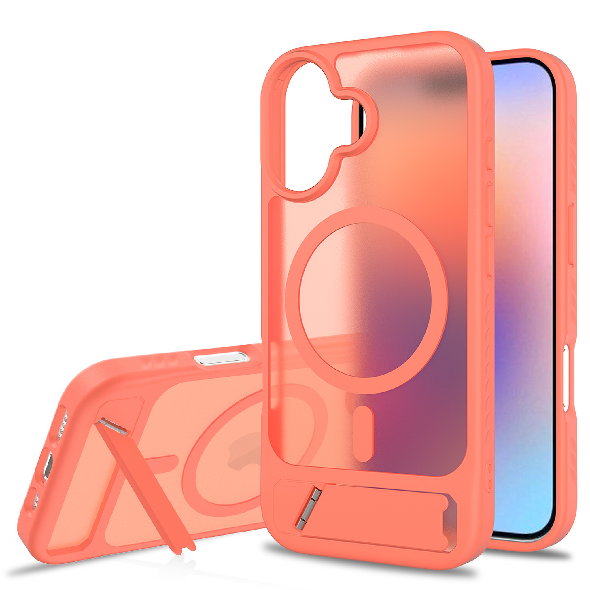 SendaFit Matte 45° Kickstand Case for iPhone 17 - Orange