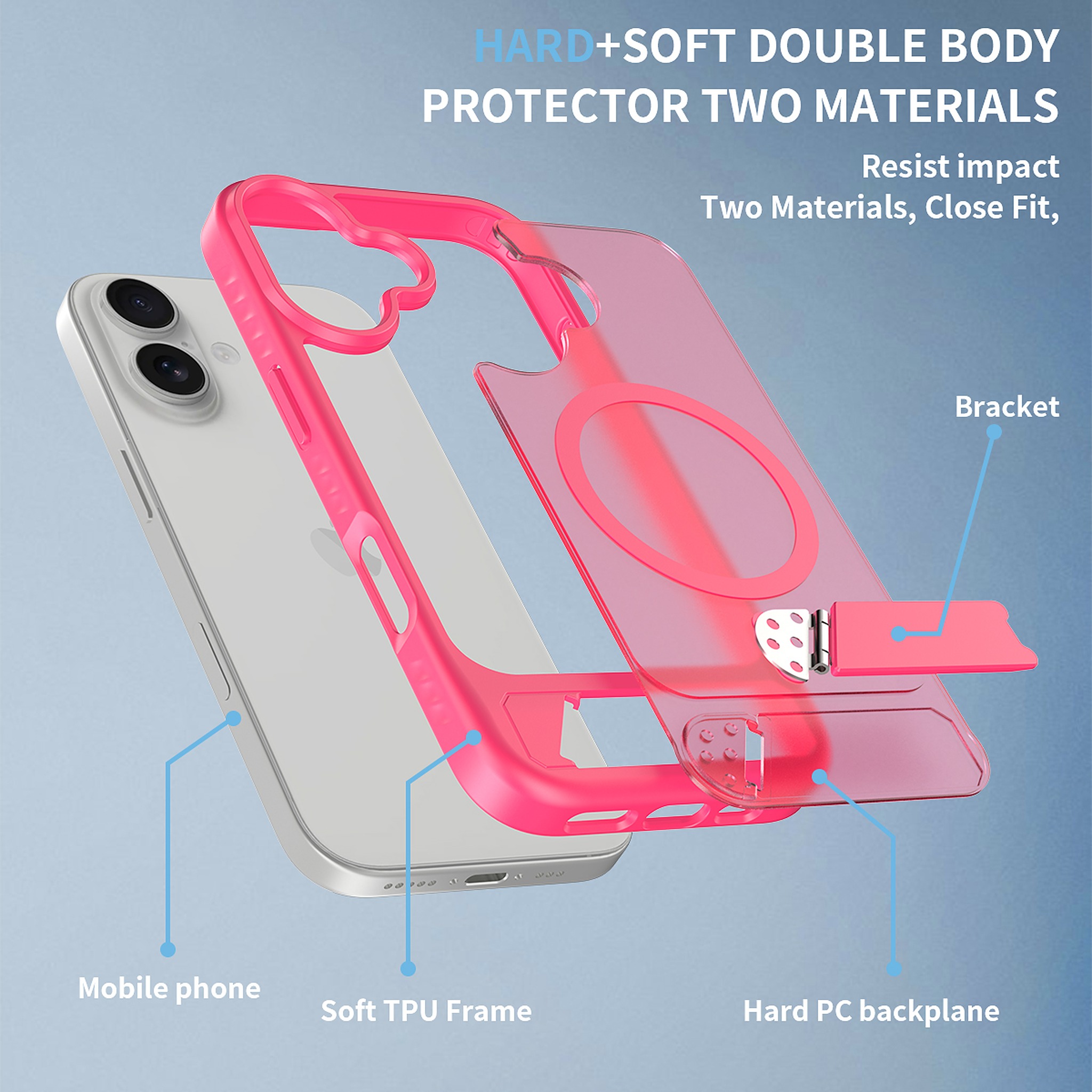 SendaFit Matte 45° Kickstand Case for iPhone 17 detail 20