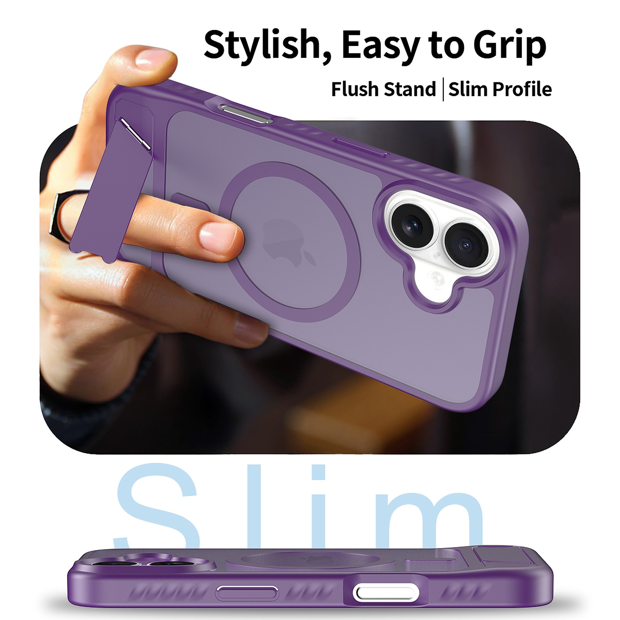 SendaFit Matte 45° Kickstand Case for iPhone 17 detail 3