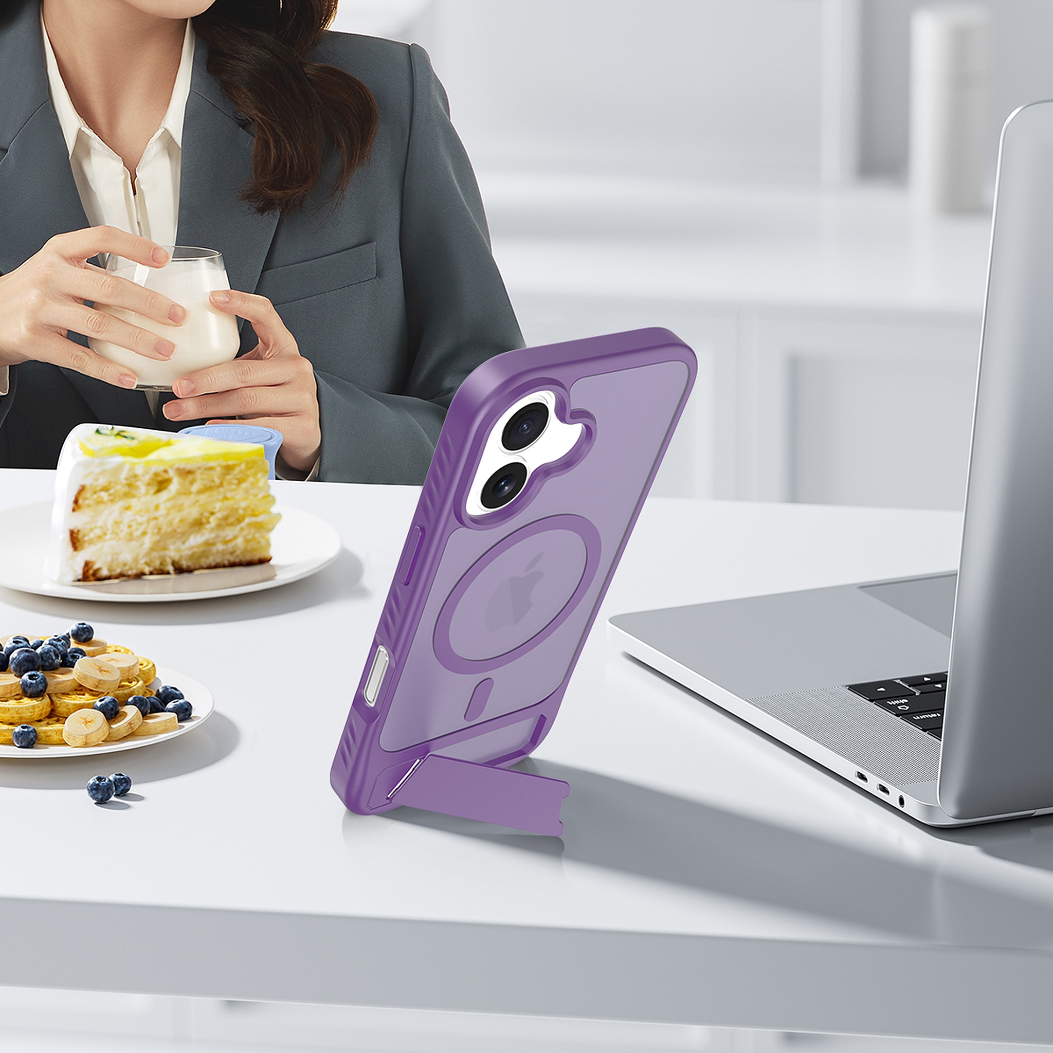 SendaFit Matte 45° Kickstand Case for iPhone 17 detail 32