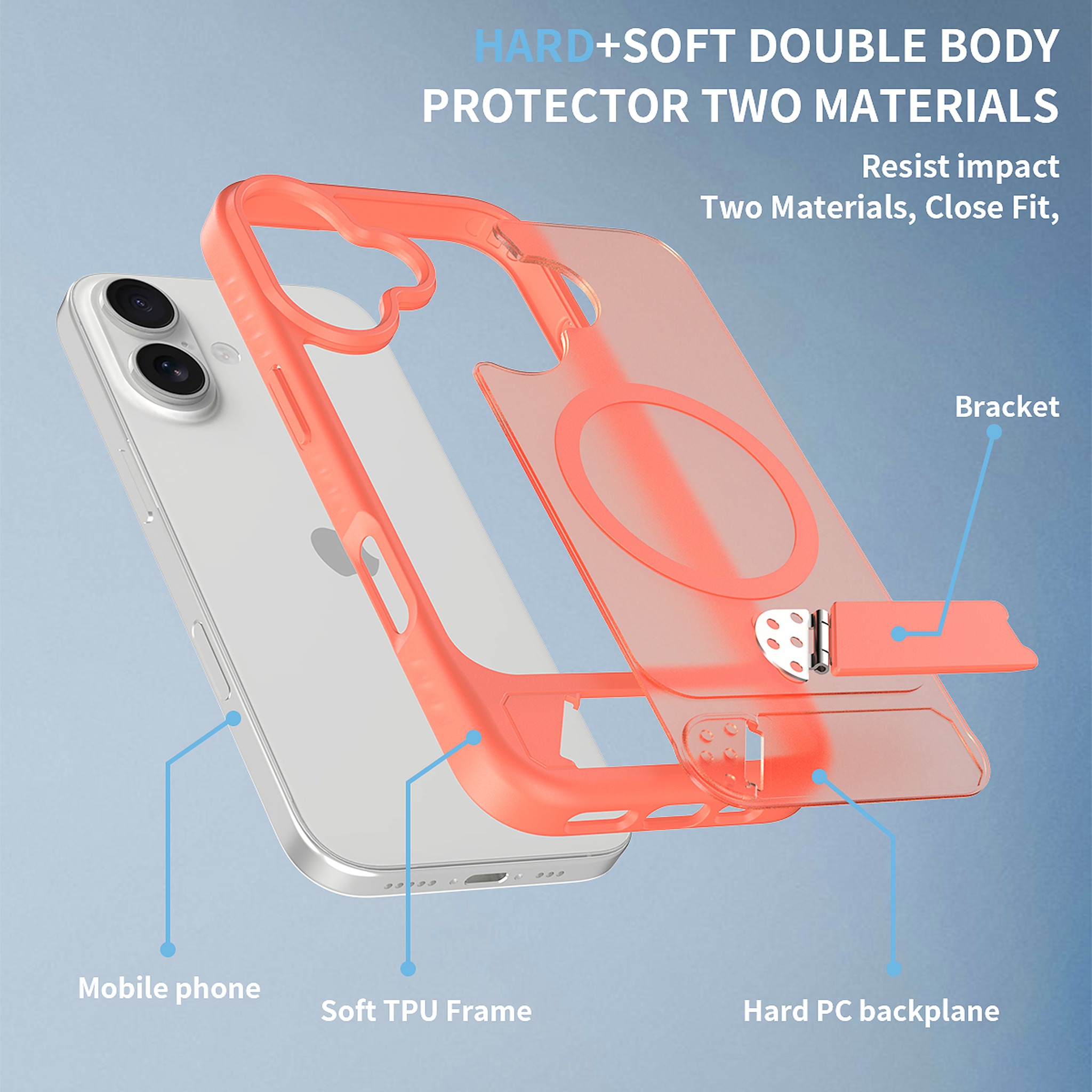 SendaFit Matte 45° Kickstand Case for iPhone 17 detail 37