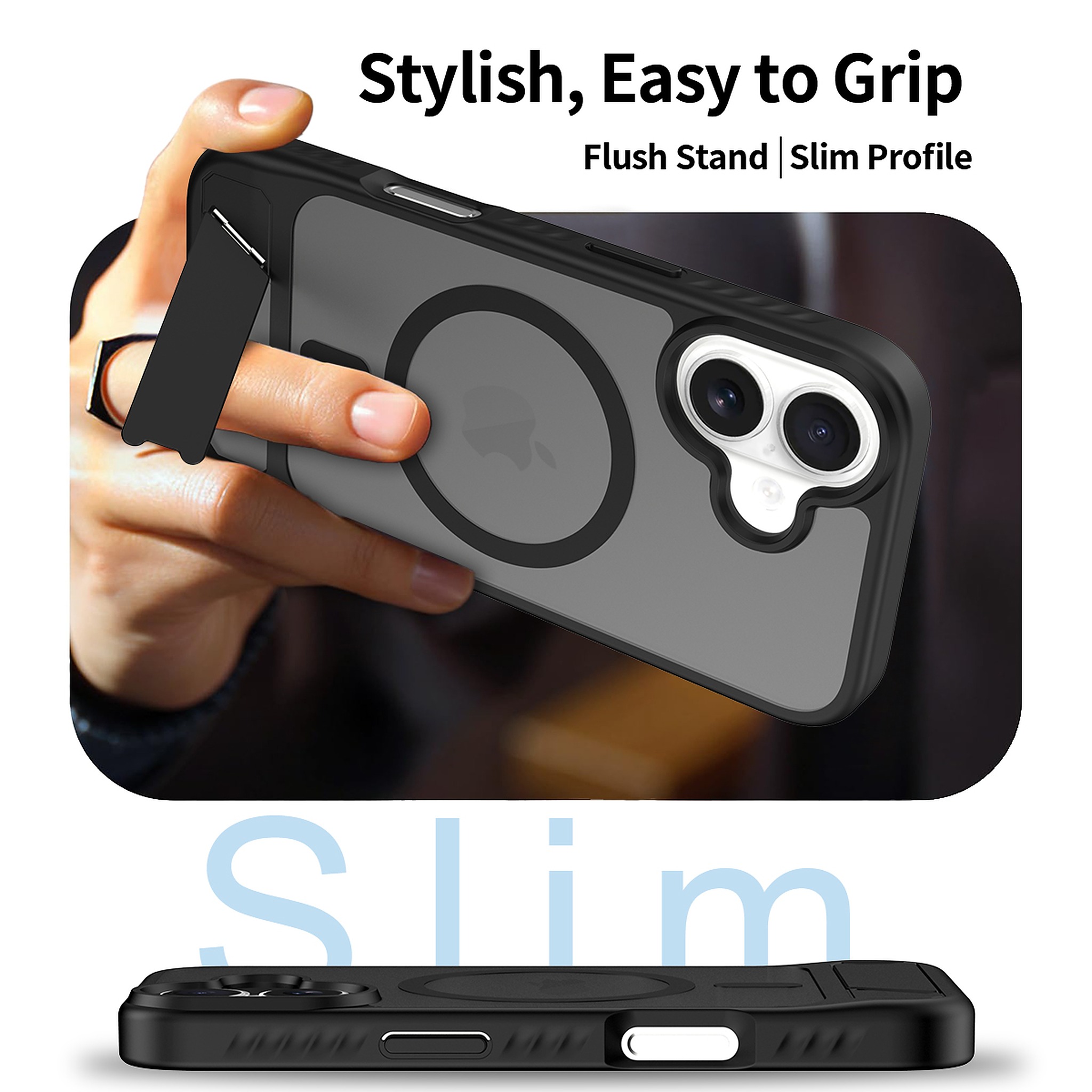 SendaFit Matte 45° Kickstand Case for iPhone 17 detail 39