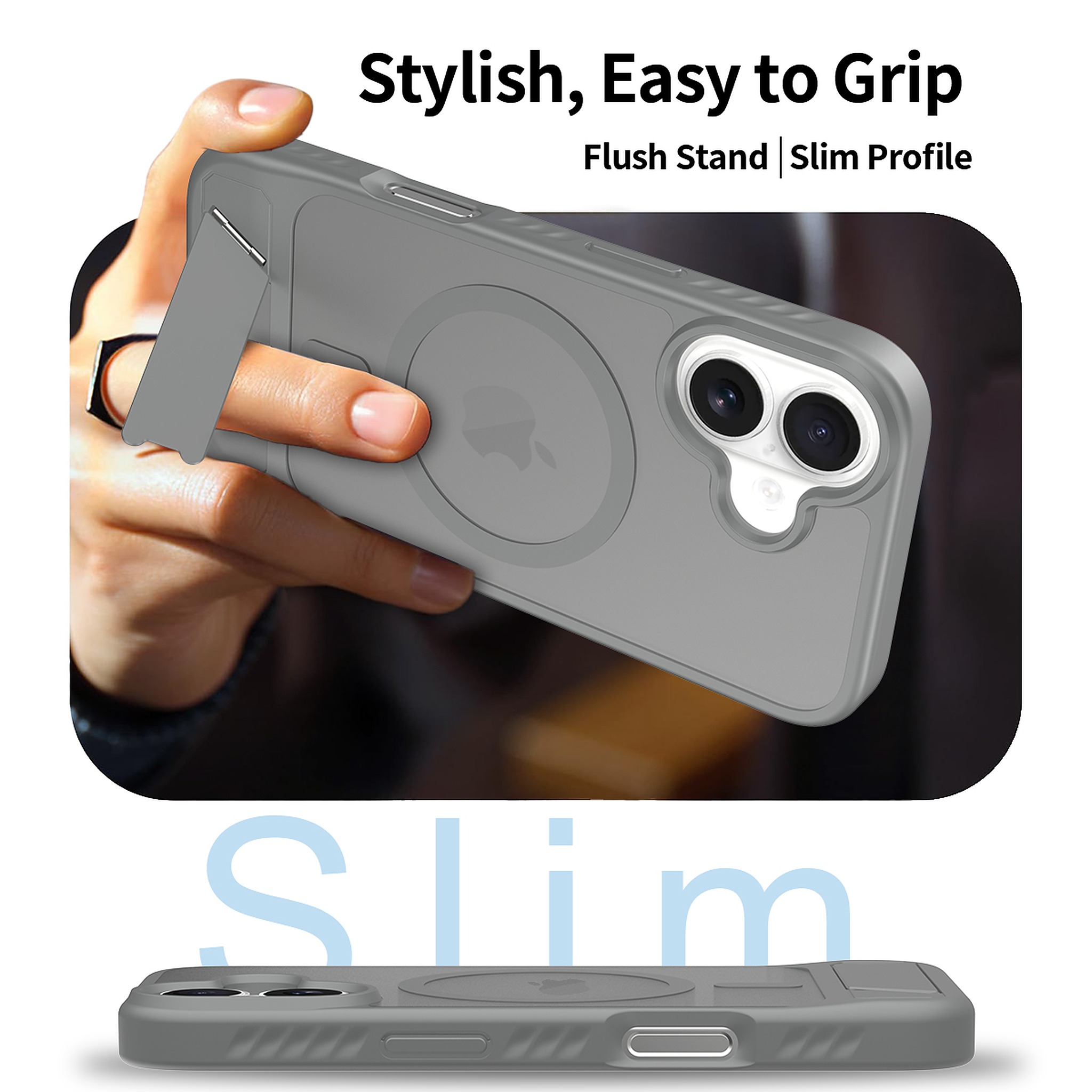 SendaFit Matte 45° Kickstand Case for iPhone 17 detail 40